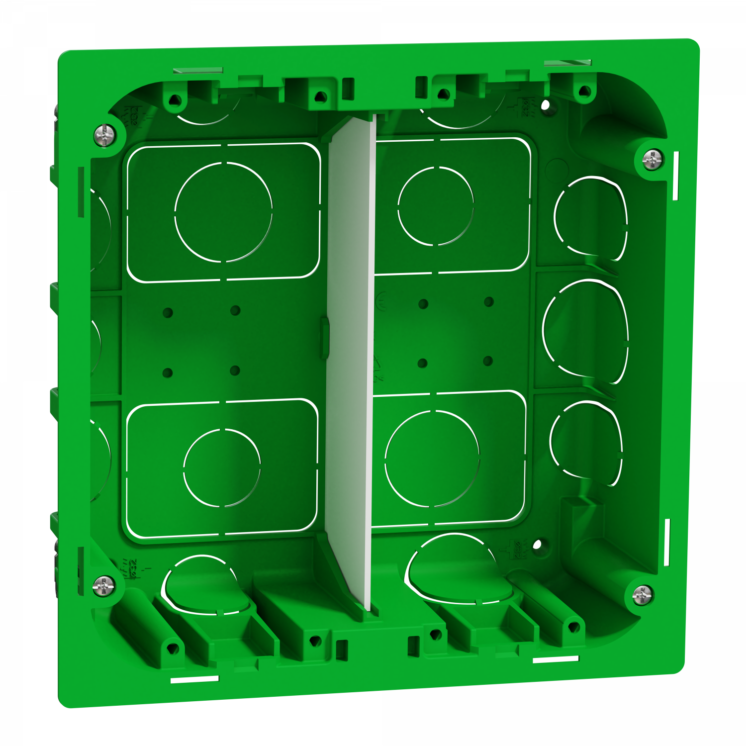 Unica - boîte de concentration encastrée - 2 col de 4 mod - à compléter