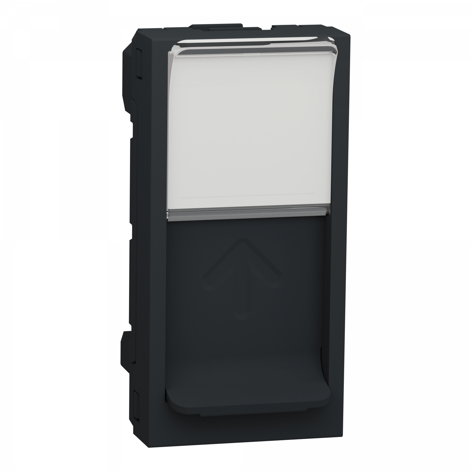 Unica - prise pour 1 RJ45 S-One - 1 mod - Anthracite - méca seul