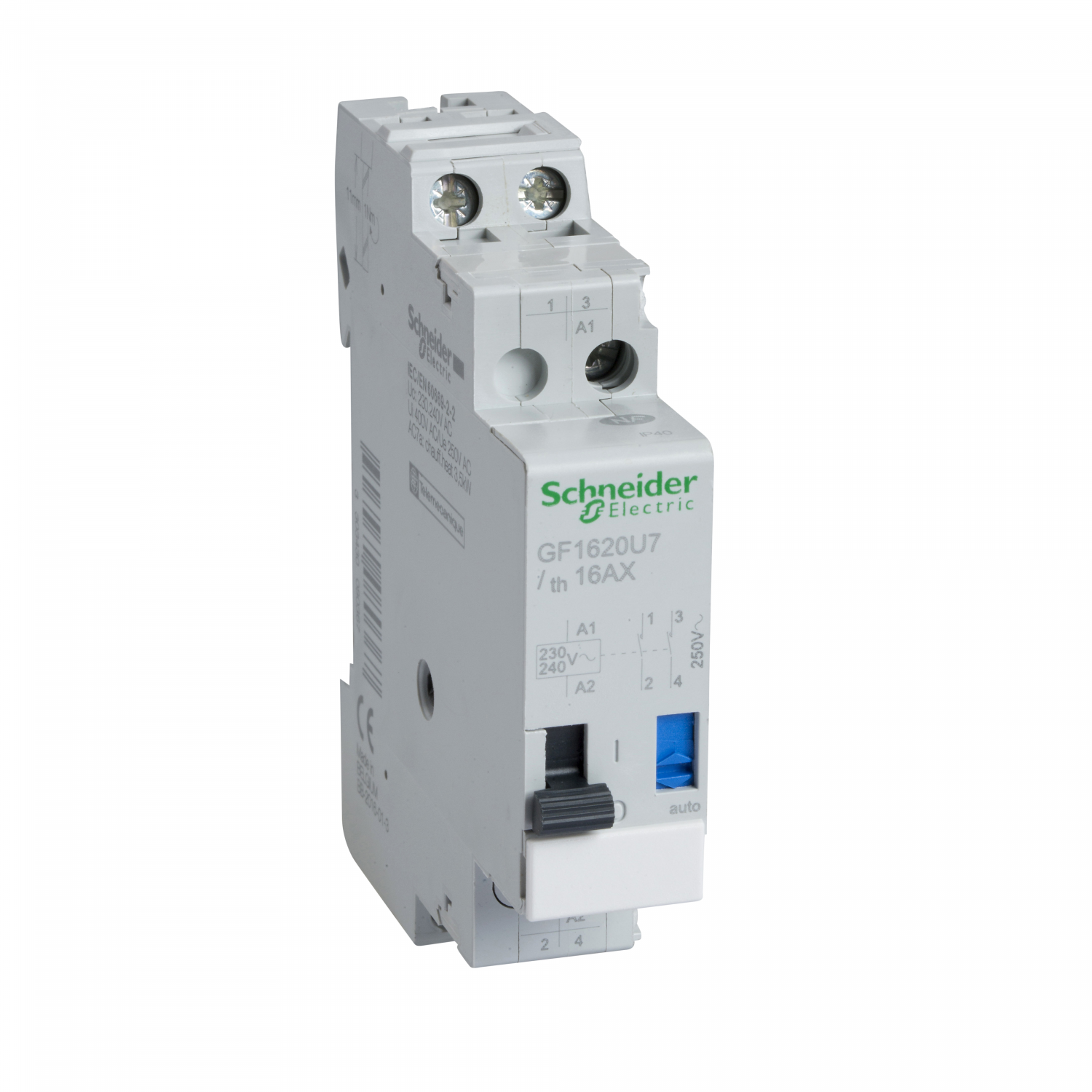 TeSys GF16 - télérupteur - bobine 230..240V 50/60Hz - 2F 16A