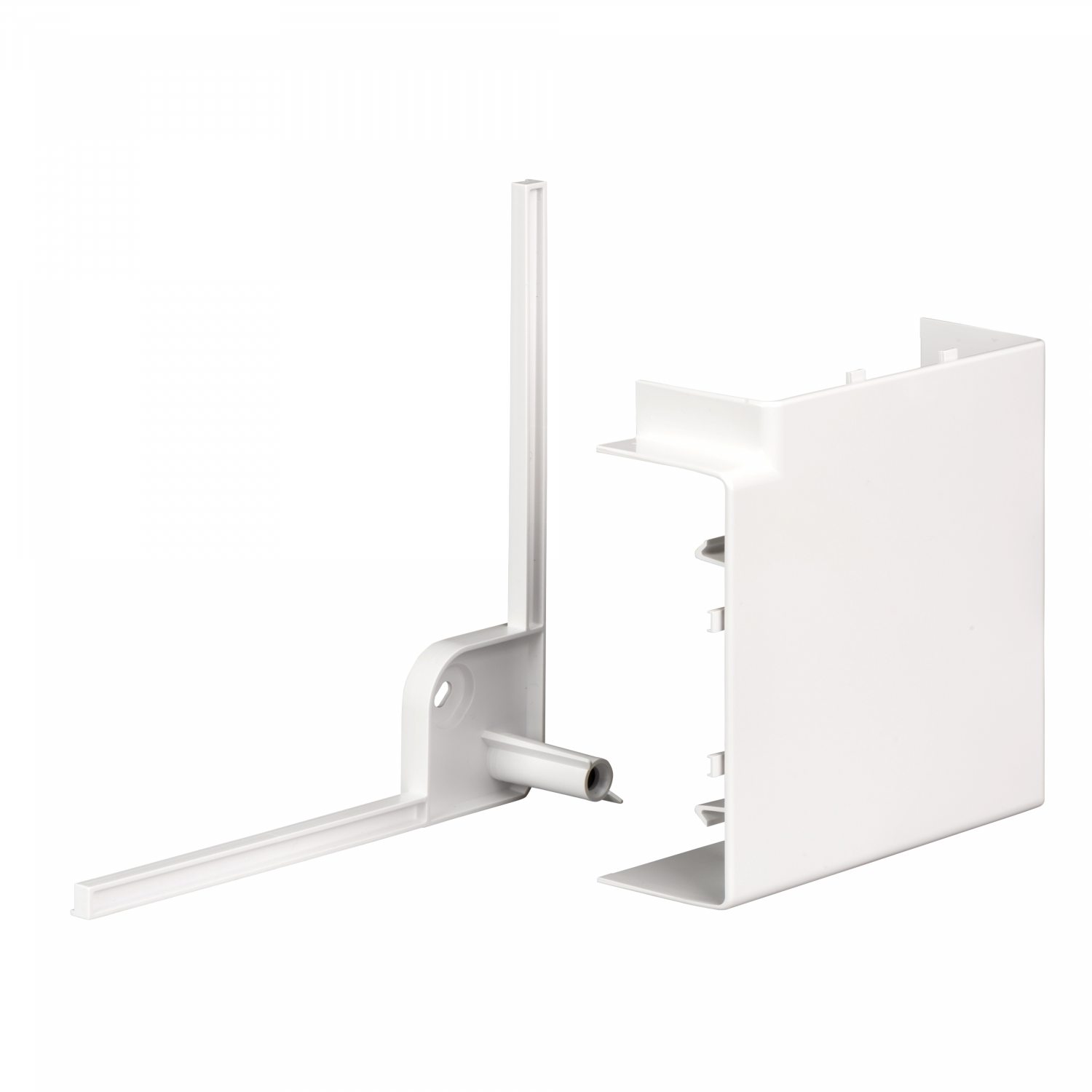 OptiLine 45 goulotte pvc blanc polaire 140 x 55 mm - angle plat 90°