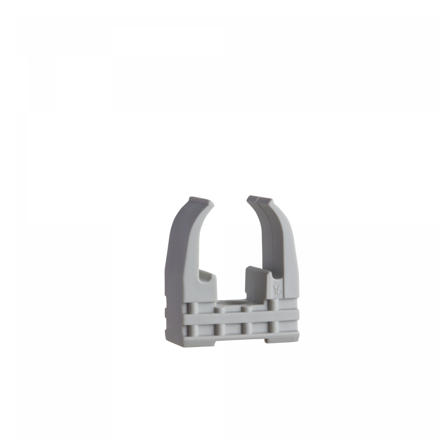 Mureva FIX - Clip à tube standard pour conduits Ø16 mm - Gris