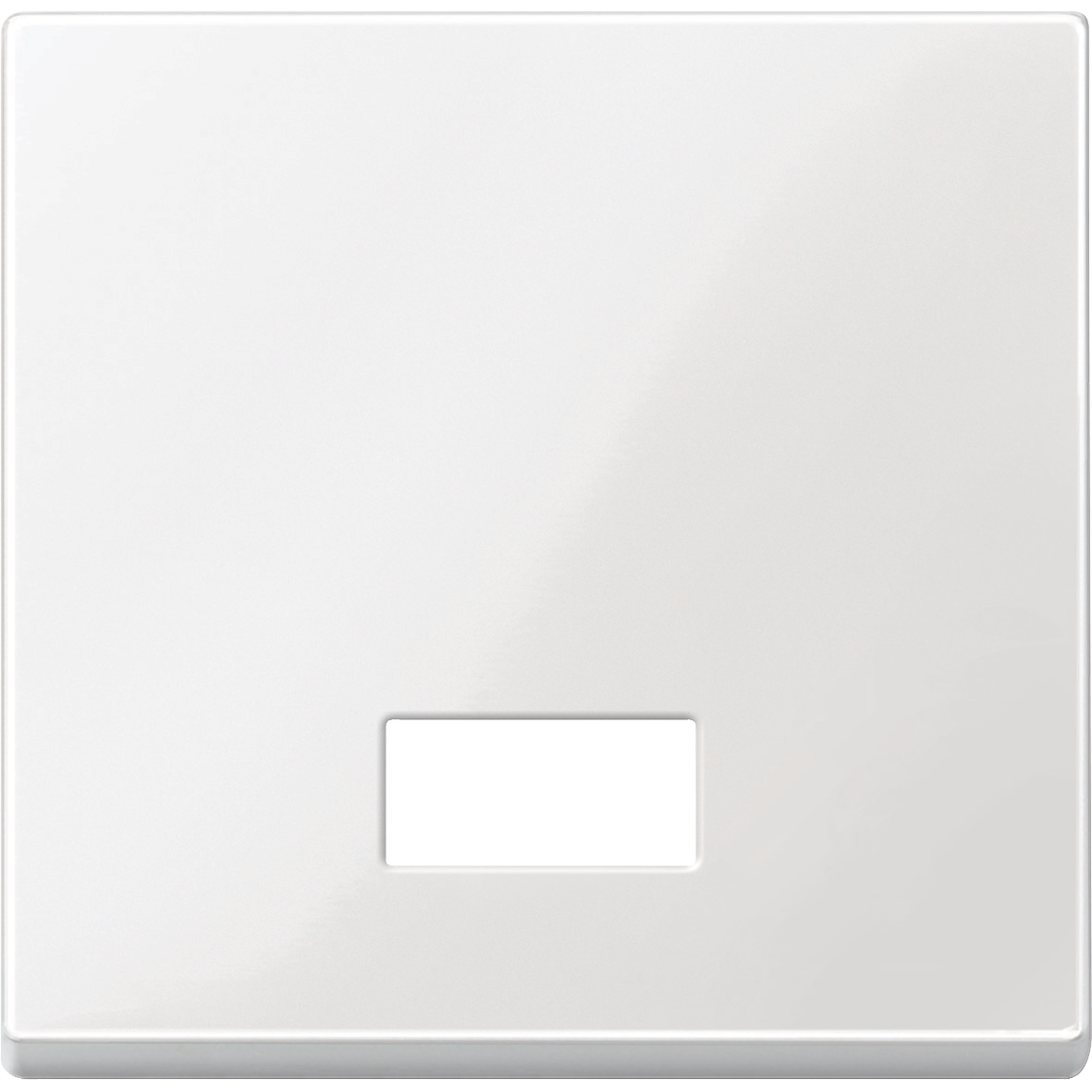 Merten M-Plan - enjoliv. commande lumineuse simple d'éclairage - blanc brill.