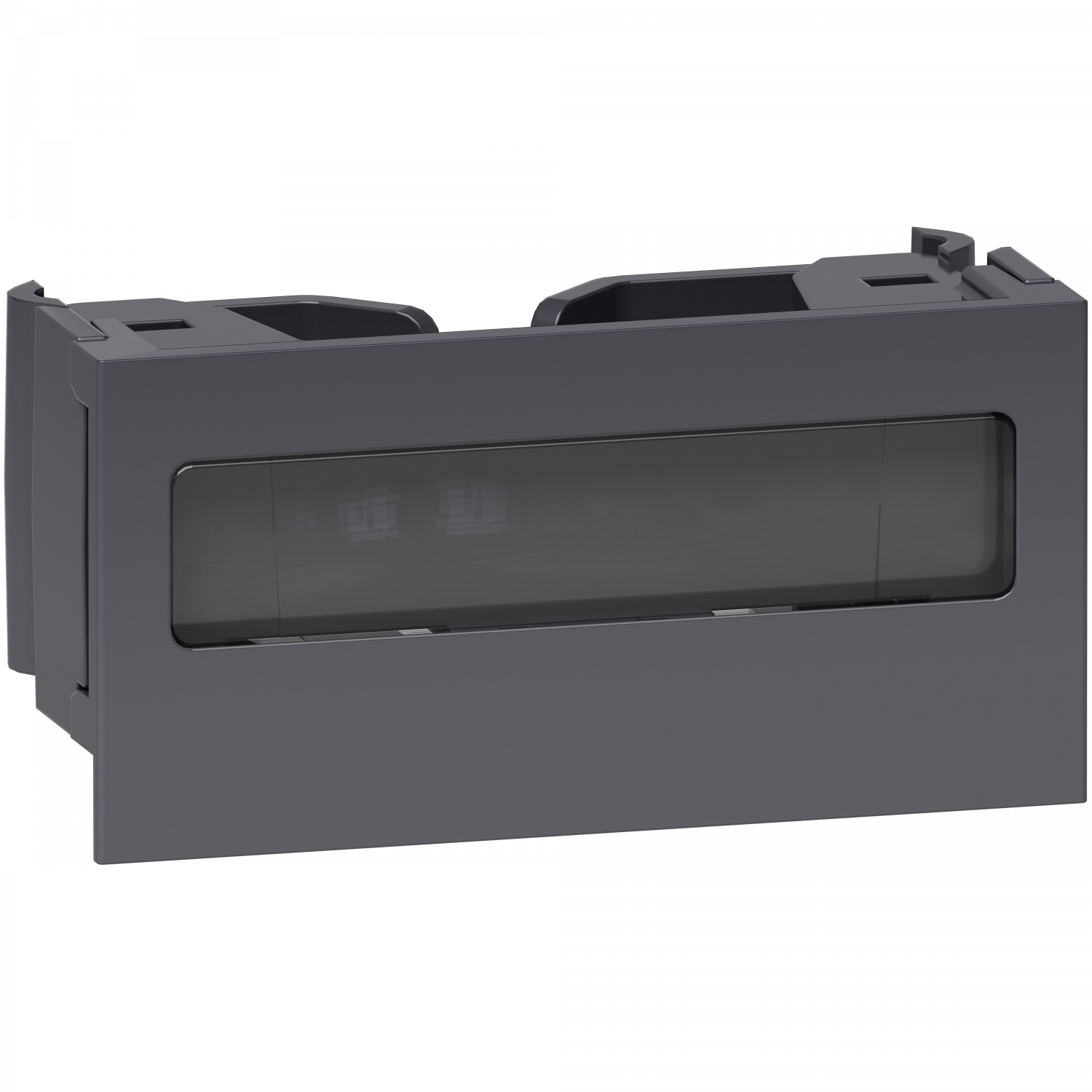 OptiLine 45 - clip de verrouillage pour goulotte - porte etiquette - anthracite