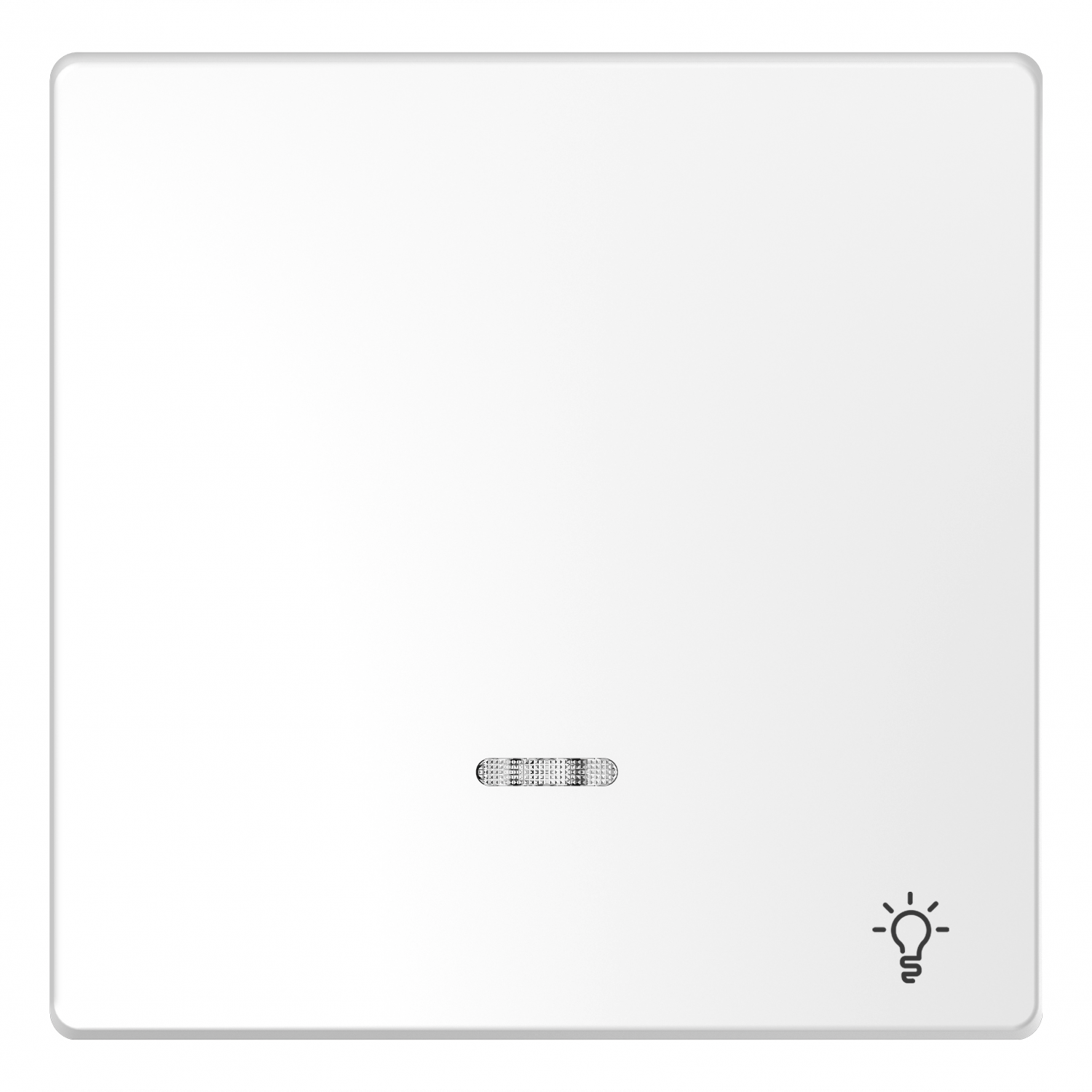 D-Life - enjoliveur pour commande simple voyant et picto lampe - blanc lotus