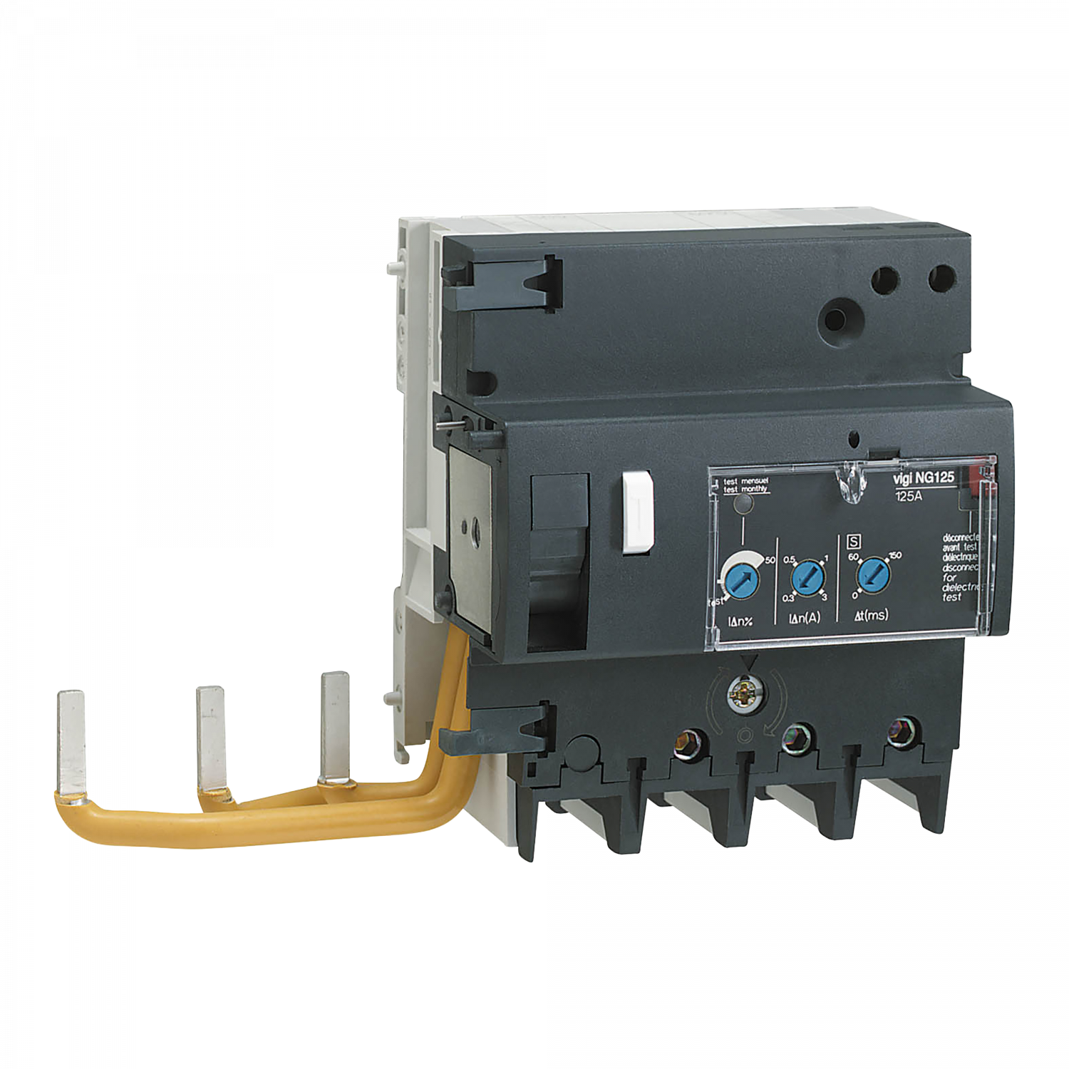 Acti9 Vigi NG125 - Bloc diff. 230Vca à 400Vca - 3P - 125A - 300/3000mA - Type A