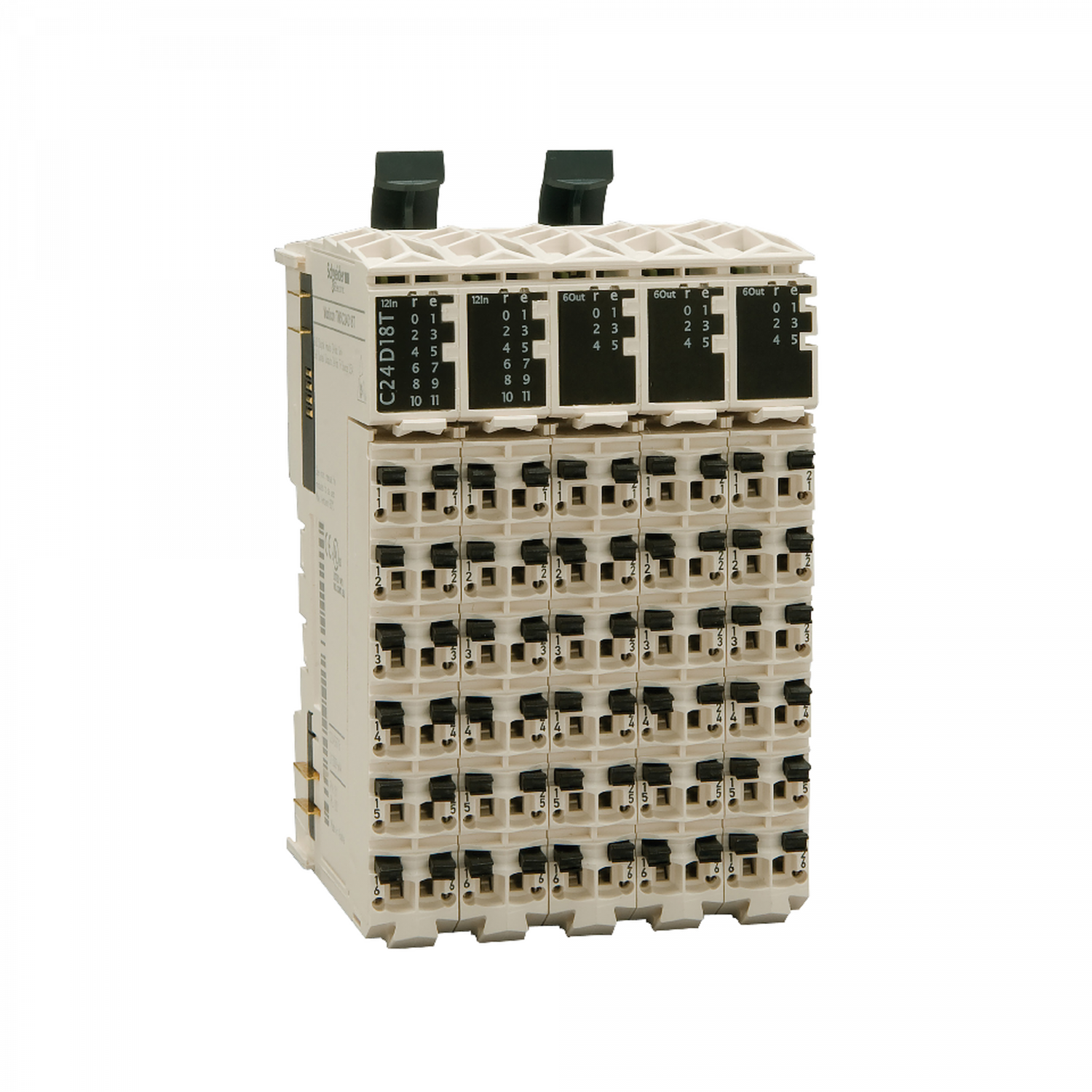 Modicon TM - bloc d'extension compact 24 entrées - 12 sorties