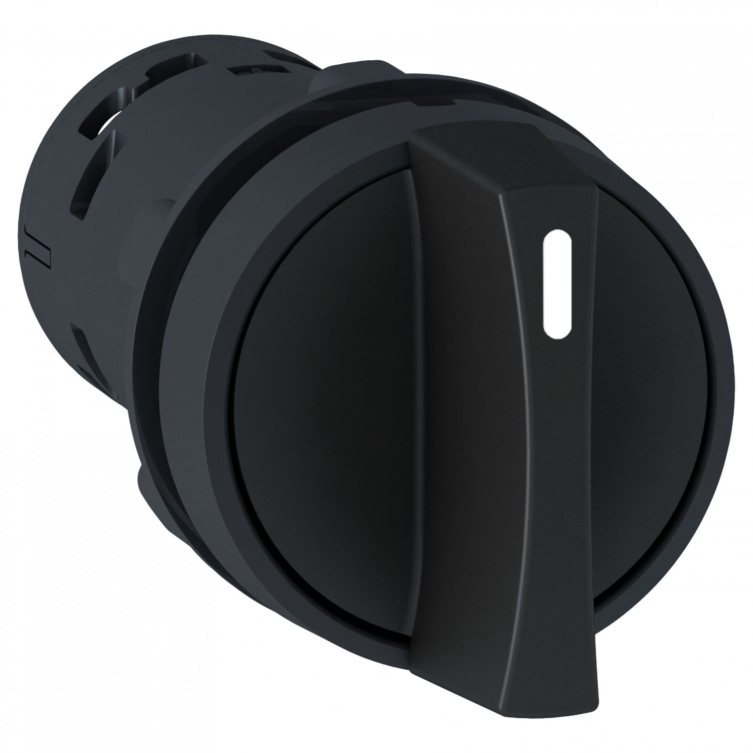 Harmony bouton-tournant - Ø22 - noir - à manette - 2 positions - 1F