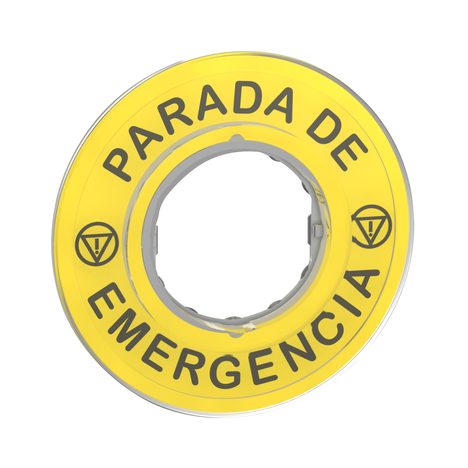 Harmony - étiquette circulaire jaune 3D - Ø60 - Parada de Emergencia