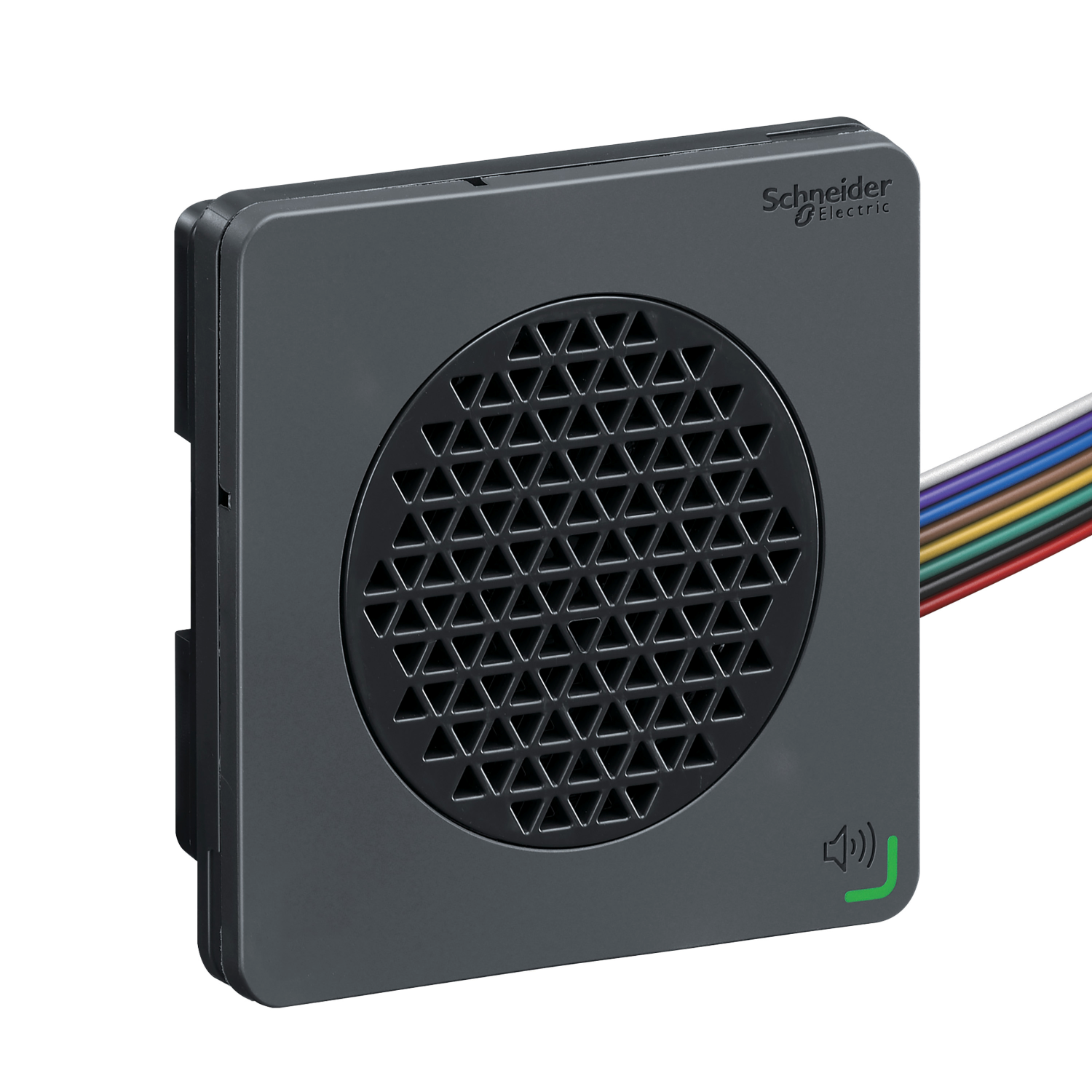 Harmony XVSV - sirène vocale - DIN72 - noire - PNP - 24Vcc