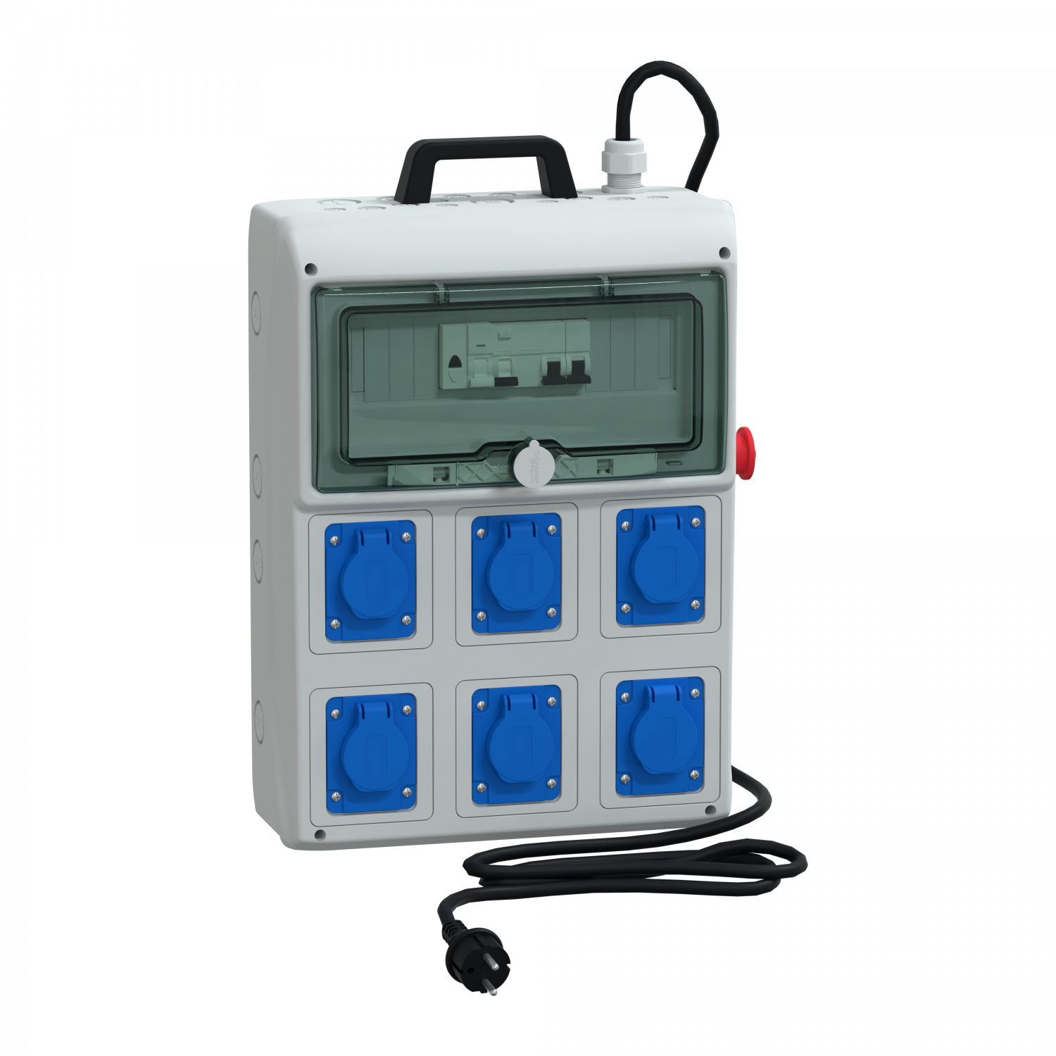 Mureva coffret de chantier 6 prises 16A NF avec cordon