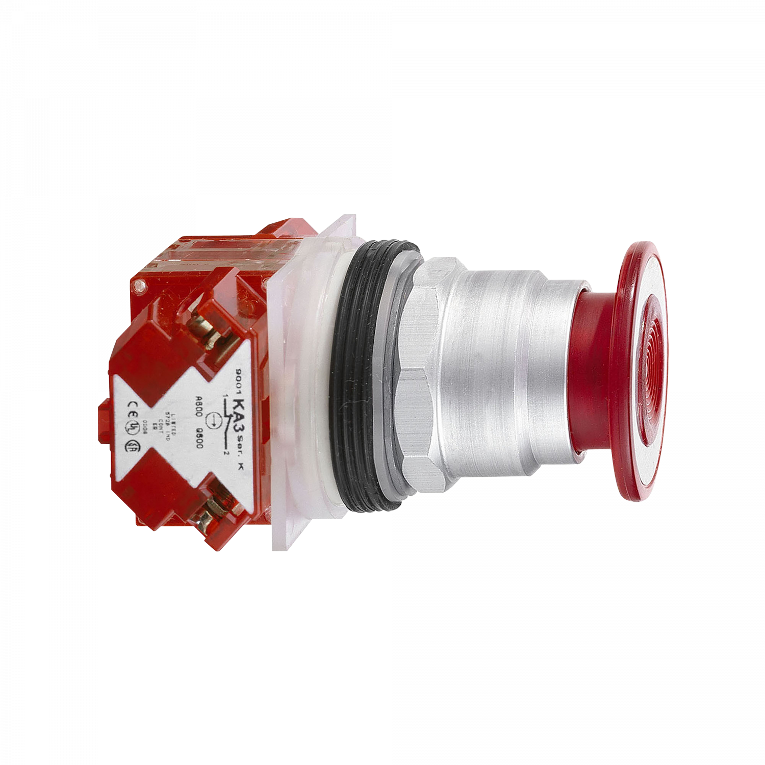 Harmony 9001K - bouton-pous. - Ø30 - rouge - coup-de-poing Ø41 - po.-tirer - 1O