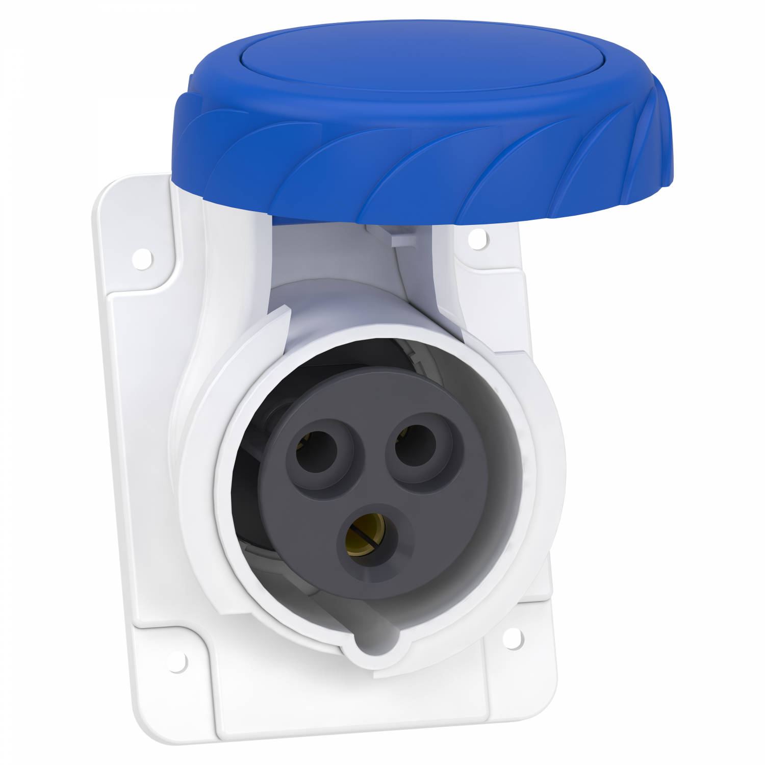 Mureva - socle de prise inclinée -16A - 2P+T - 200-250 V CA- IP67 - à vis