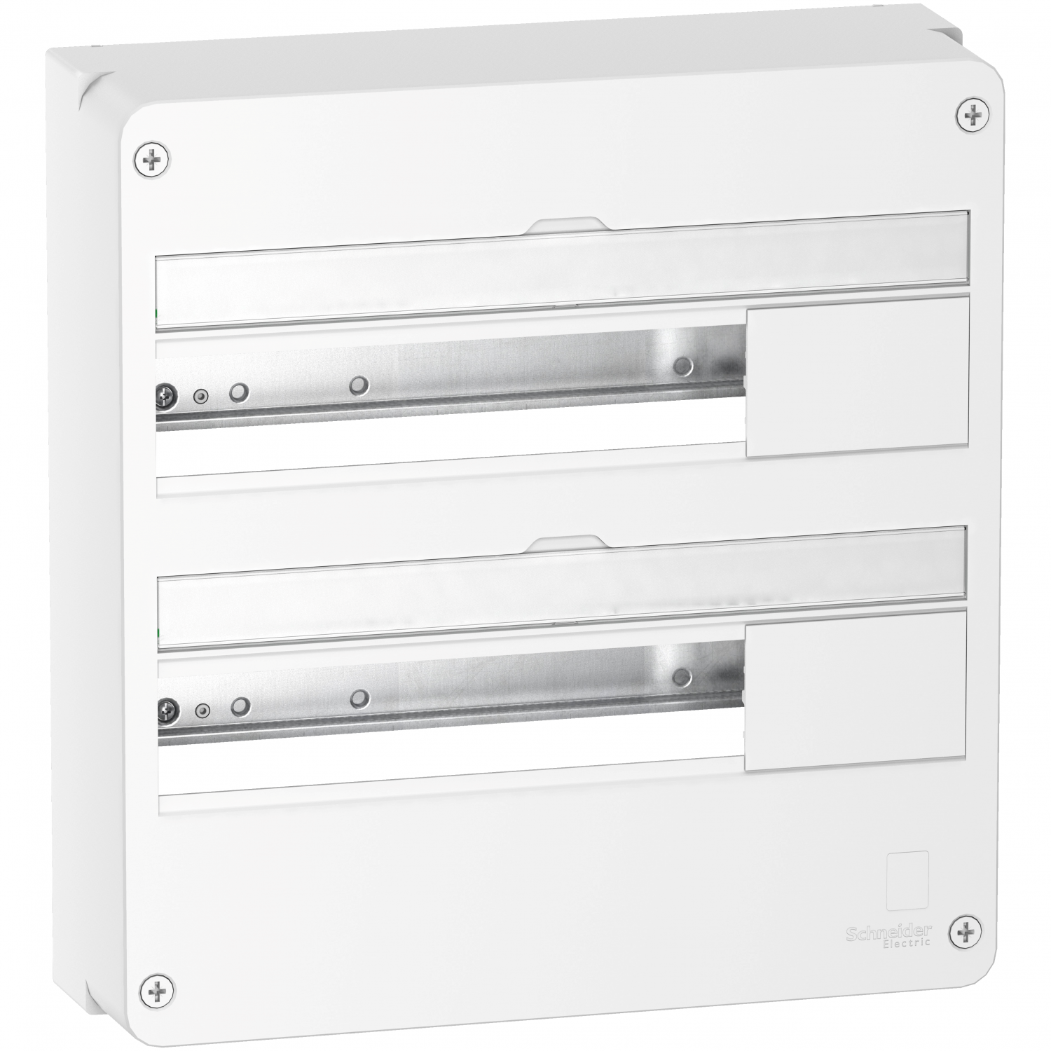 Resi9 - Coffret en saillie Blanc (RAL 9003)- 2 rangées de 18 modules