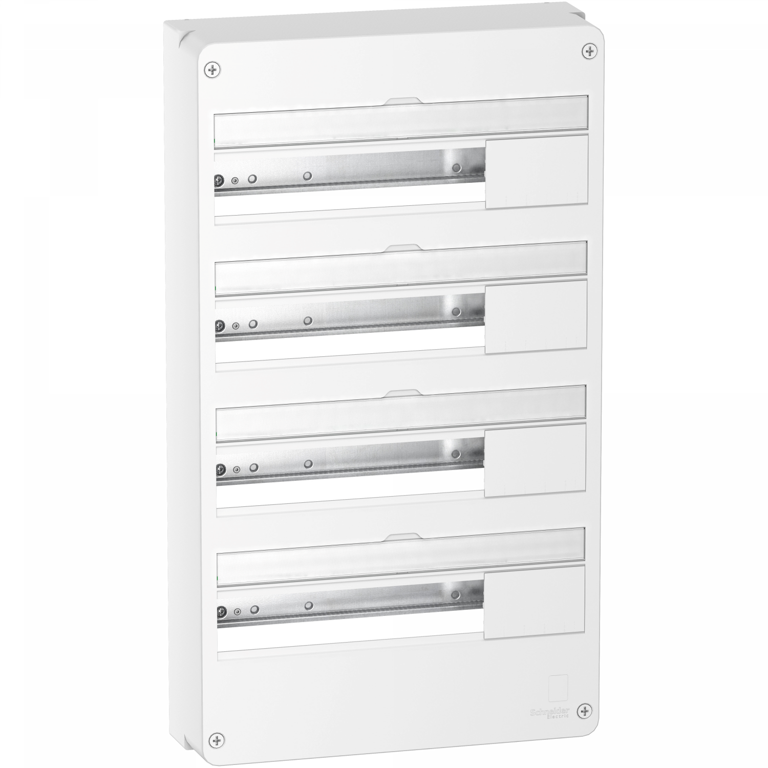 Resi9 - Coffret en saillie Blanc (RAL 9003)- 4 rangées de 18 modules