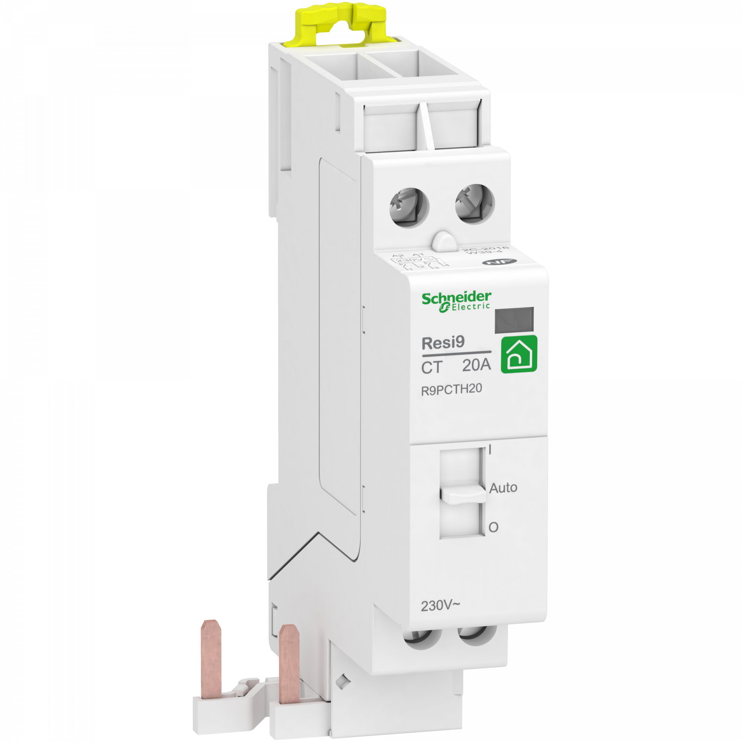 Resi9 - contacteur heures creuses - 2NO - 20A