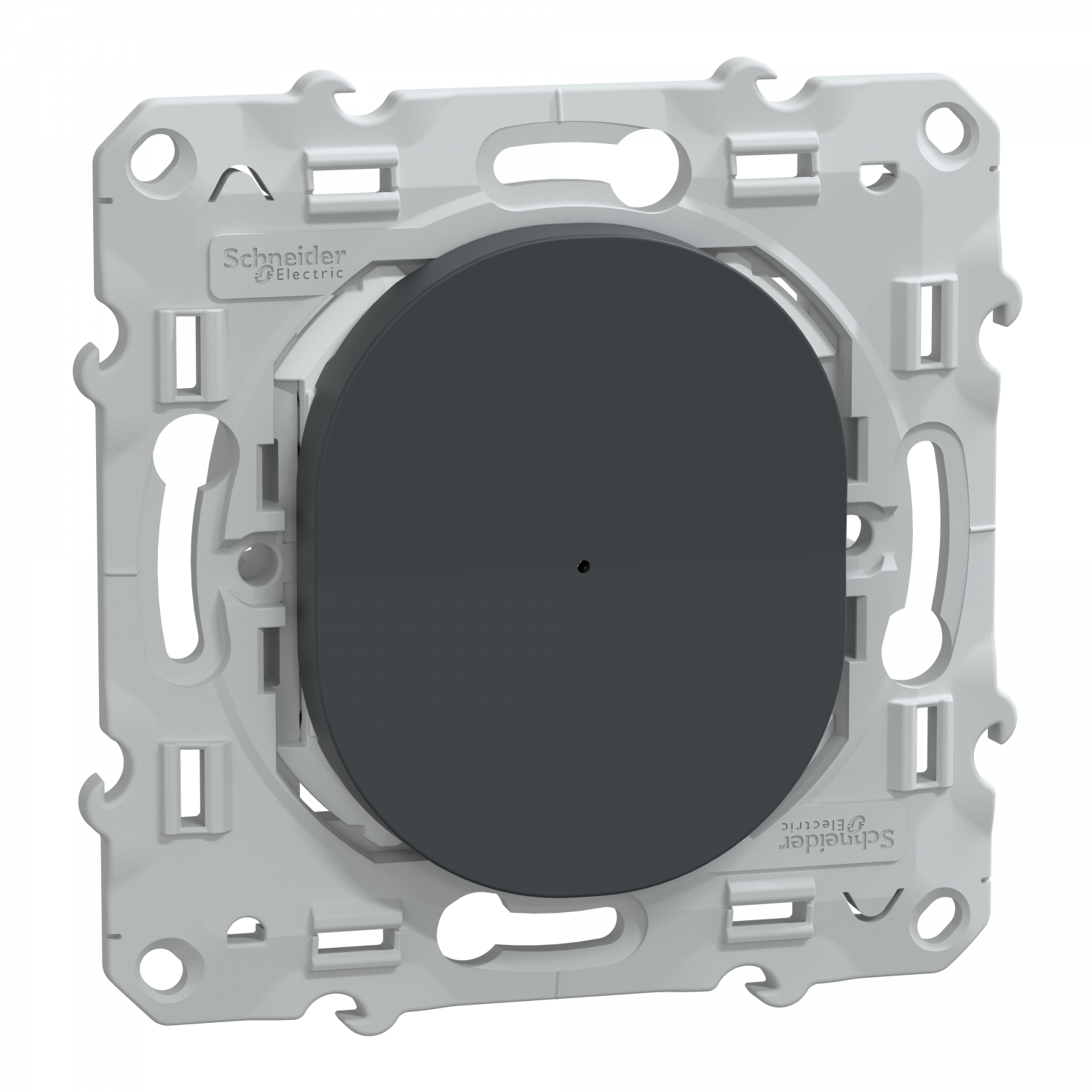 Wiser Ovalis - bouton poussoir - 10A - zigbee - Anthracite