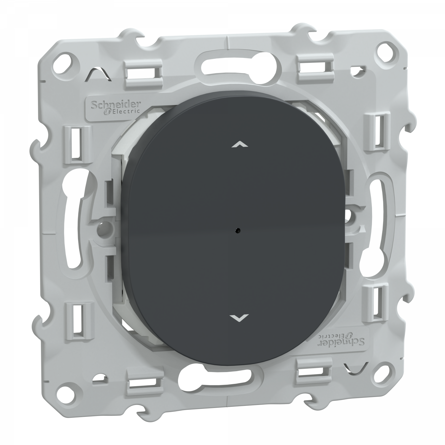 Wiser Ovalis - interrupteur connecté volet-roulant - 4A - zigbee - Anthracite