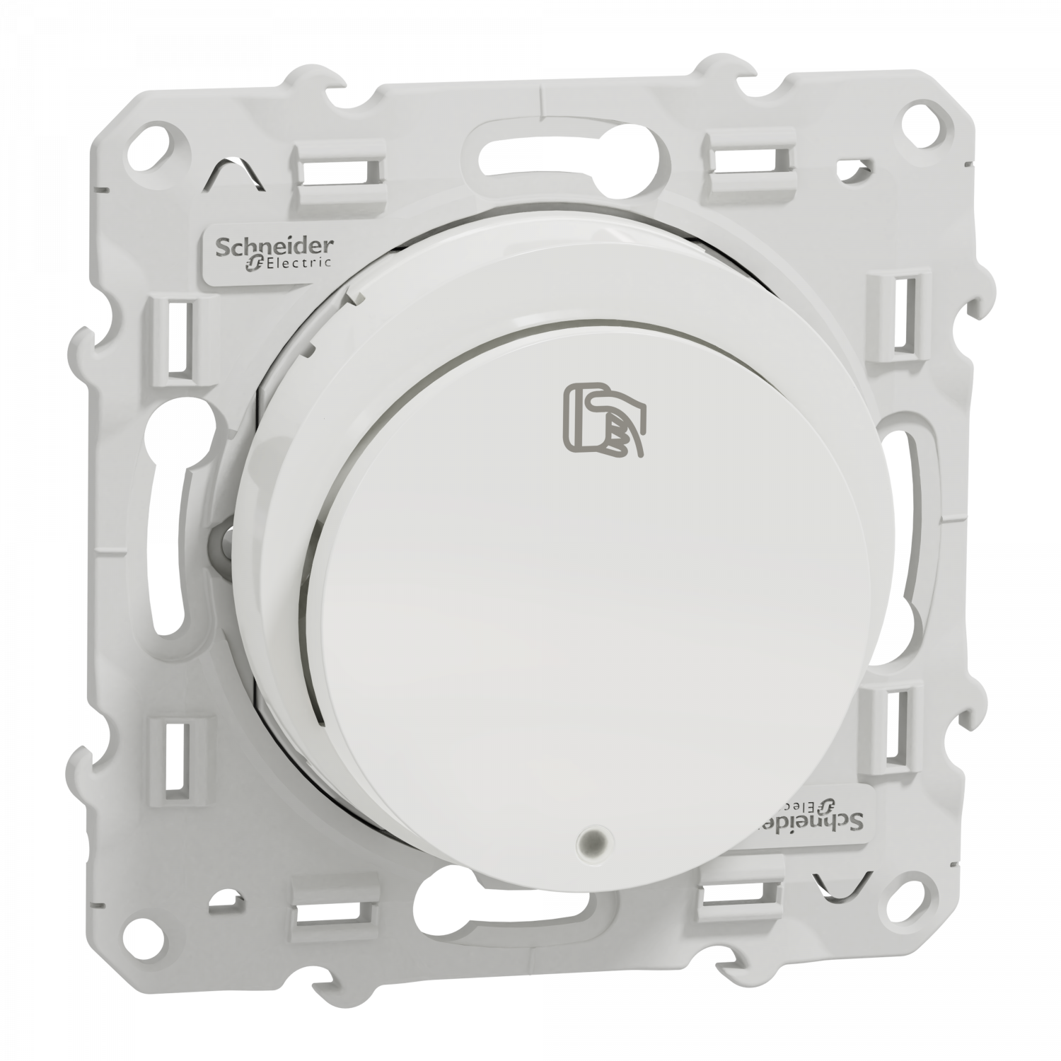 Odace - interrupteur à carte - blanc - 10A - LED localisation inclus