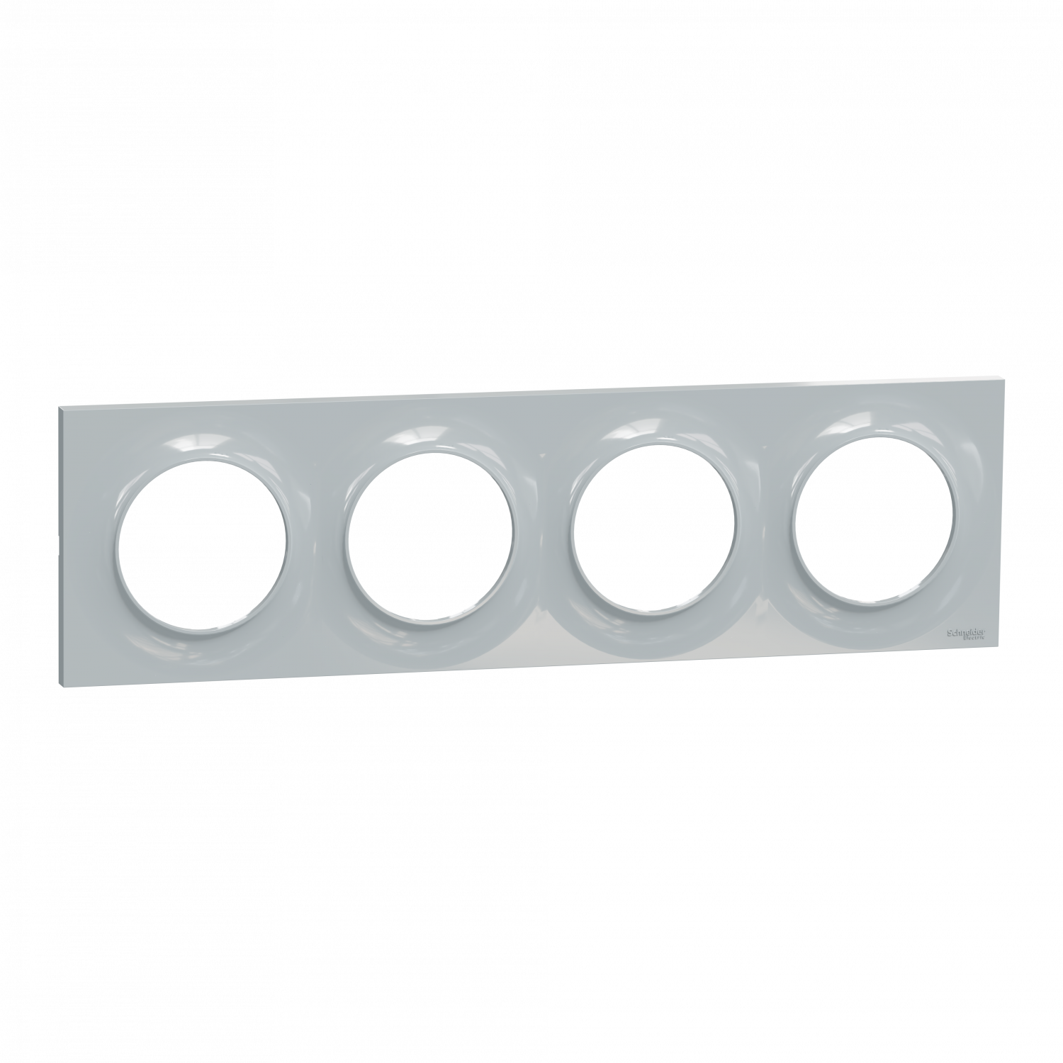 Odace Styl - plaque 4 postes horizontaux ou verticaux entraxe 71mm sable