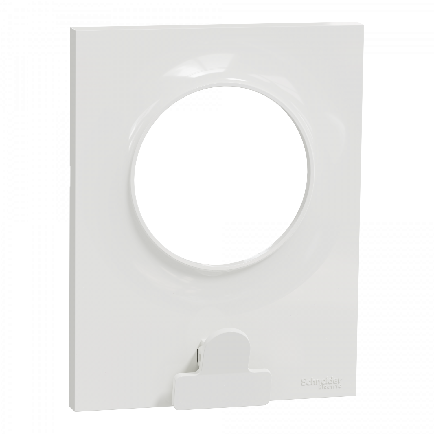 Odace Styl Pratic - plaque avec pince multi-usage 1 poste blanc