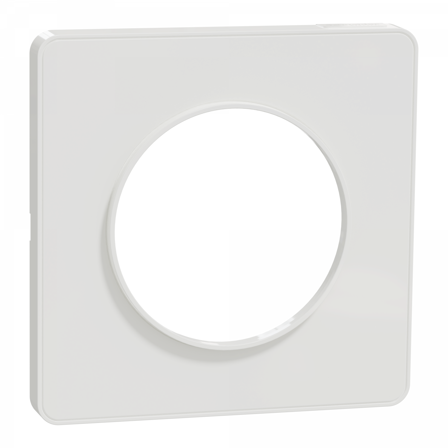 Odace Touch - plaque 1 poste blanc