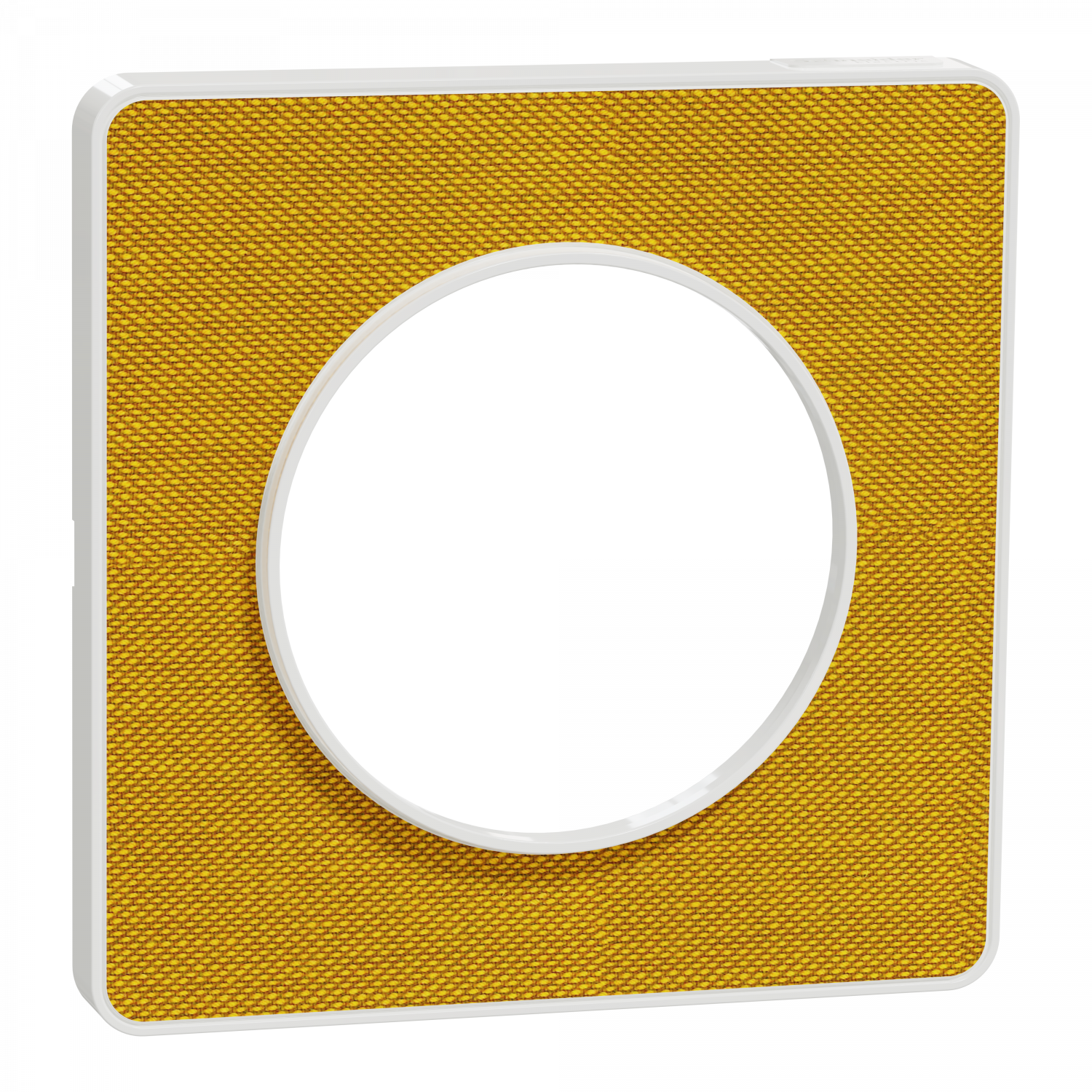 Odace Touch  - plaque 1 poste Kvadrat ocre avec liseré blanc