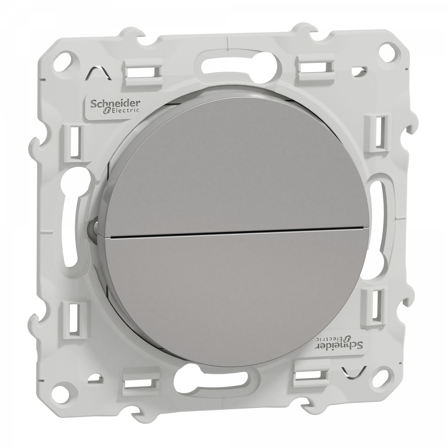 Odace - poussoir - aluminium - 2 boutons montée/descente pour volets-roulants