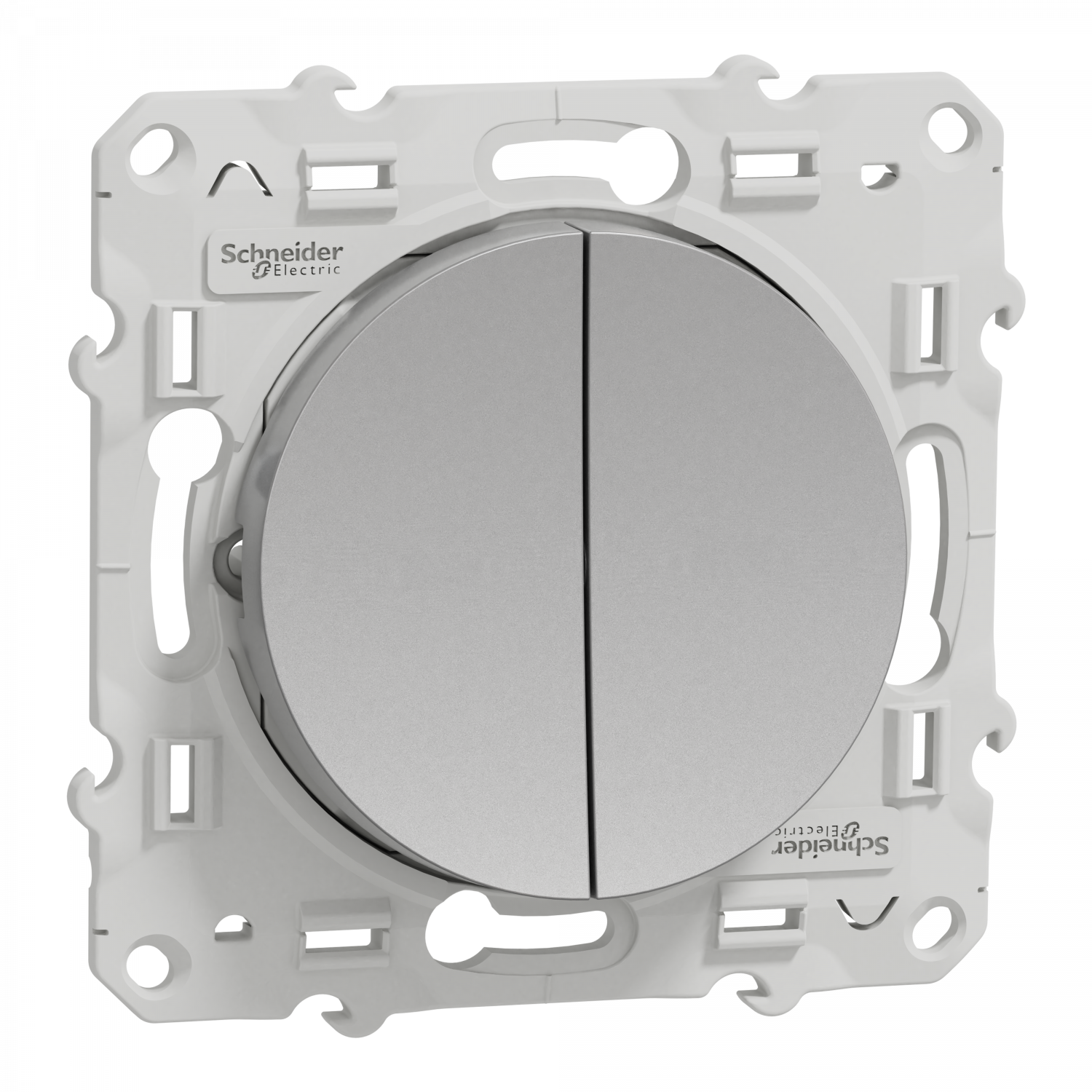 Odace - double poussoir - aluminium  - connexion rapide