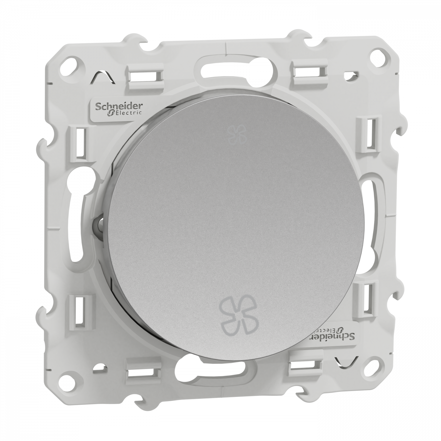 Odace - interrupteur VMC - aluminium - sans position arrêt