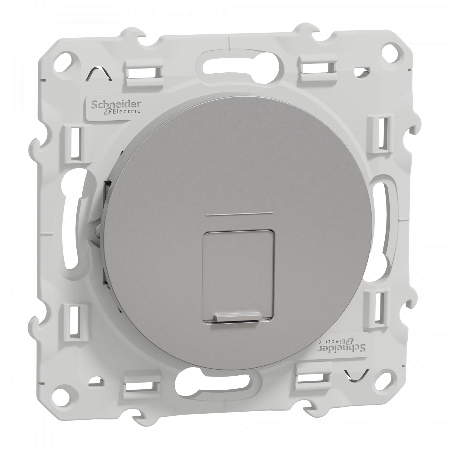 Odace - prise RJ45 cat.6 UTP - grade 1 à 2 (tél. + info.) - à vis - aluminium