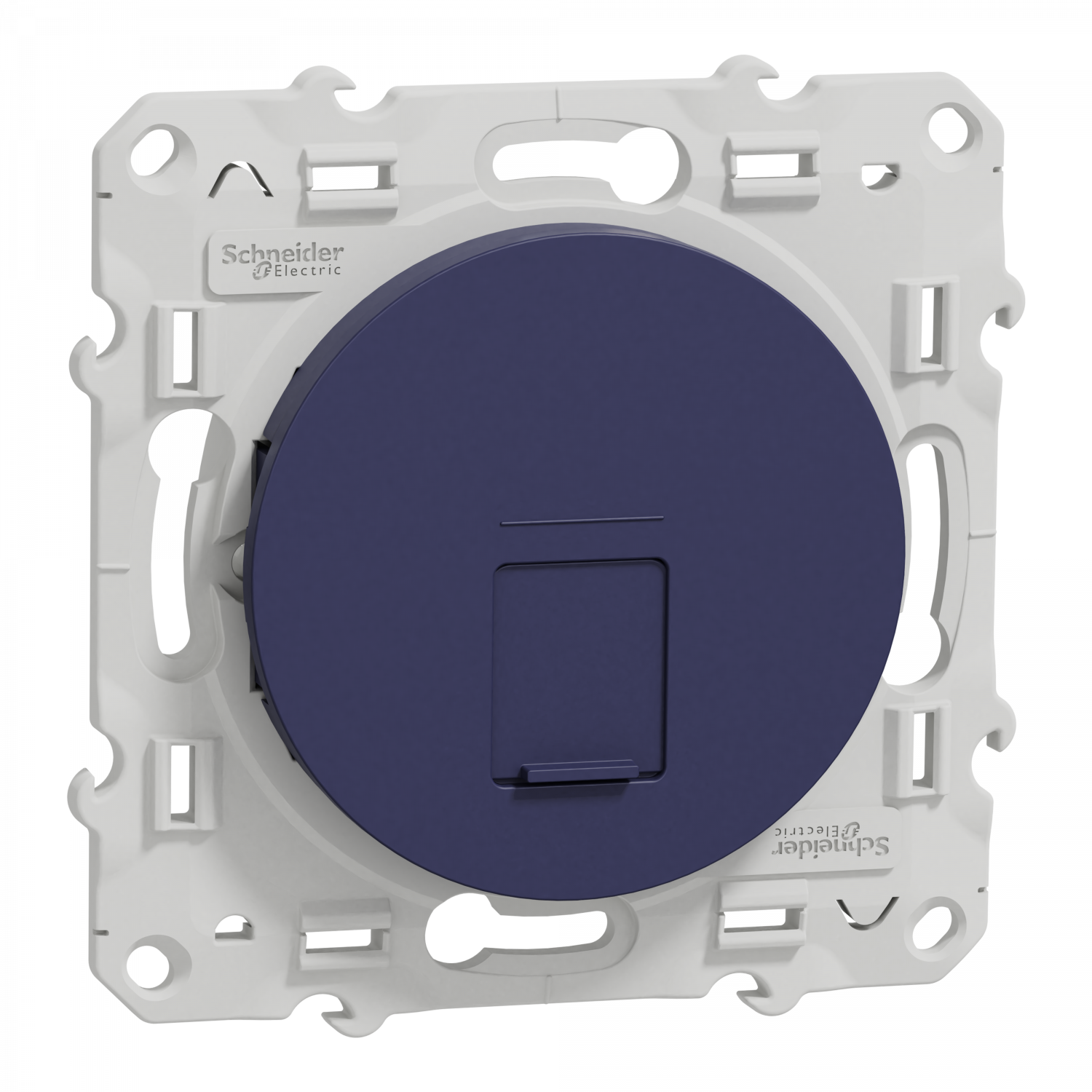 Odace - prise RJ45 cat.6 UTP - grade 1 à 2 (tél. + informatique)- à vis - cobalt