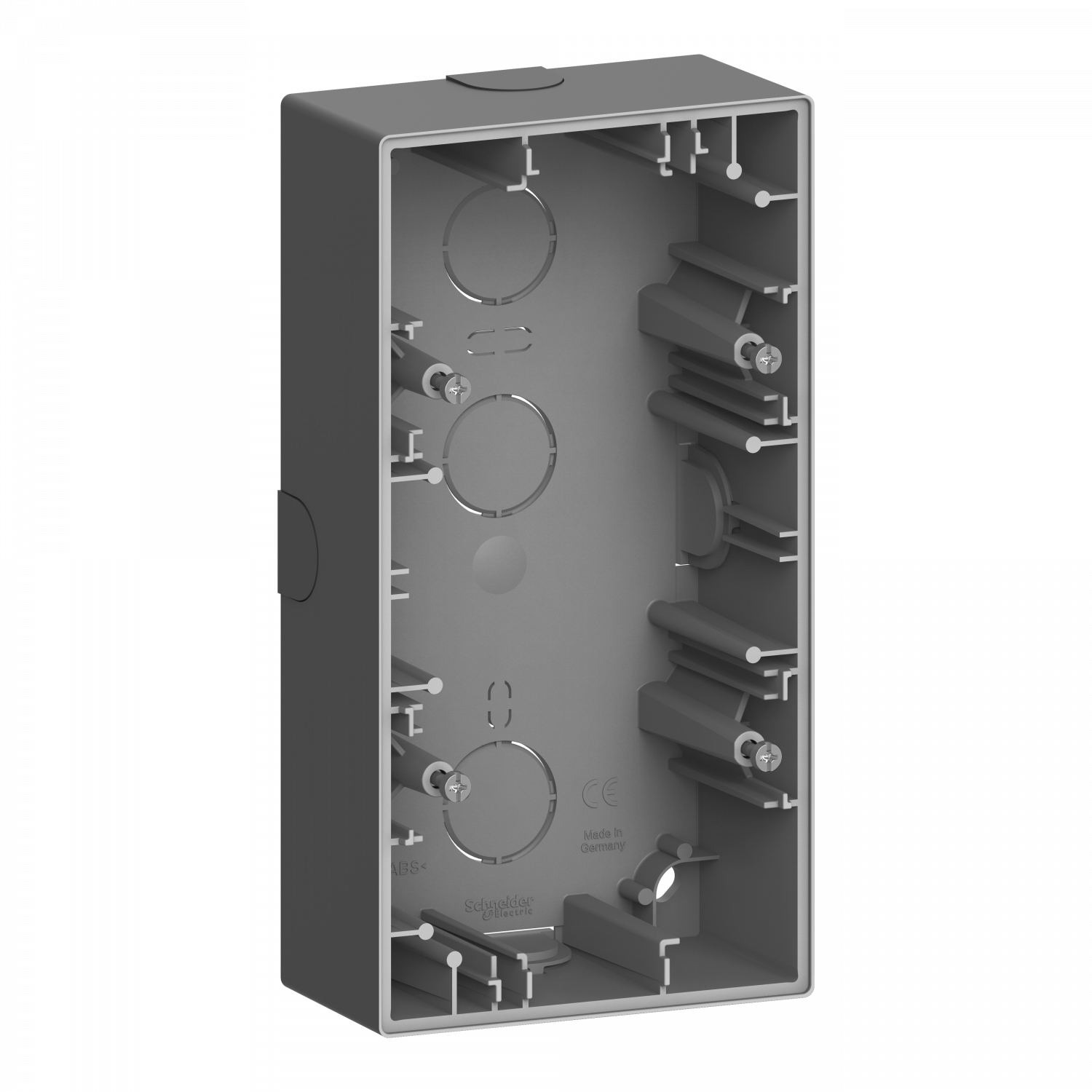 D-Life - boite pour montage saillie - anthracite - 2 postes