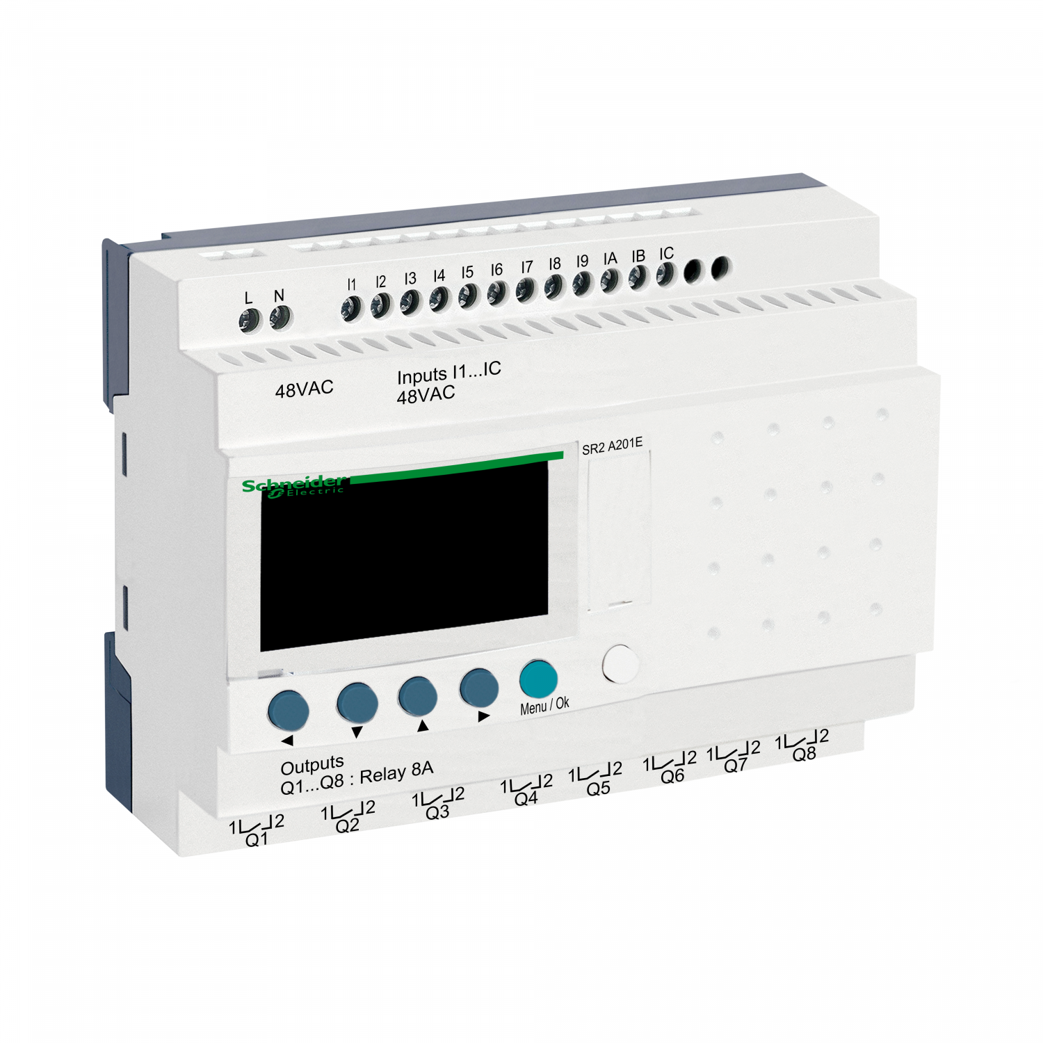Zelio Logic - relais intelligent compact - 20 E/S 48Vca - ss horloge - affichage
