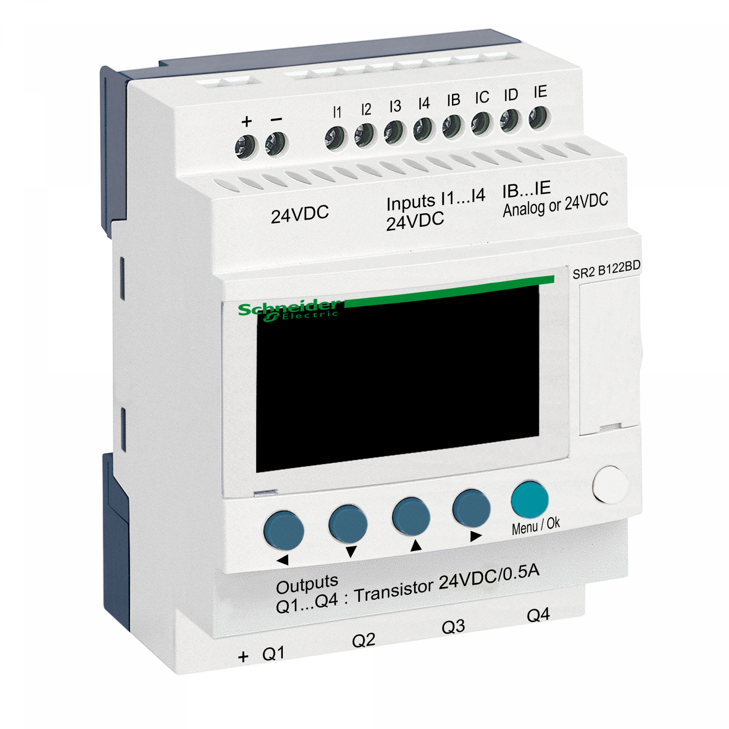 Zelio Logic - relais intelligent compact - 12 E/S 24Vcc - horloge - affichage
