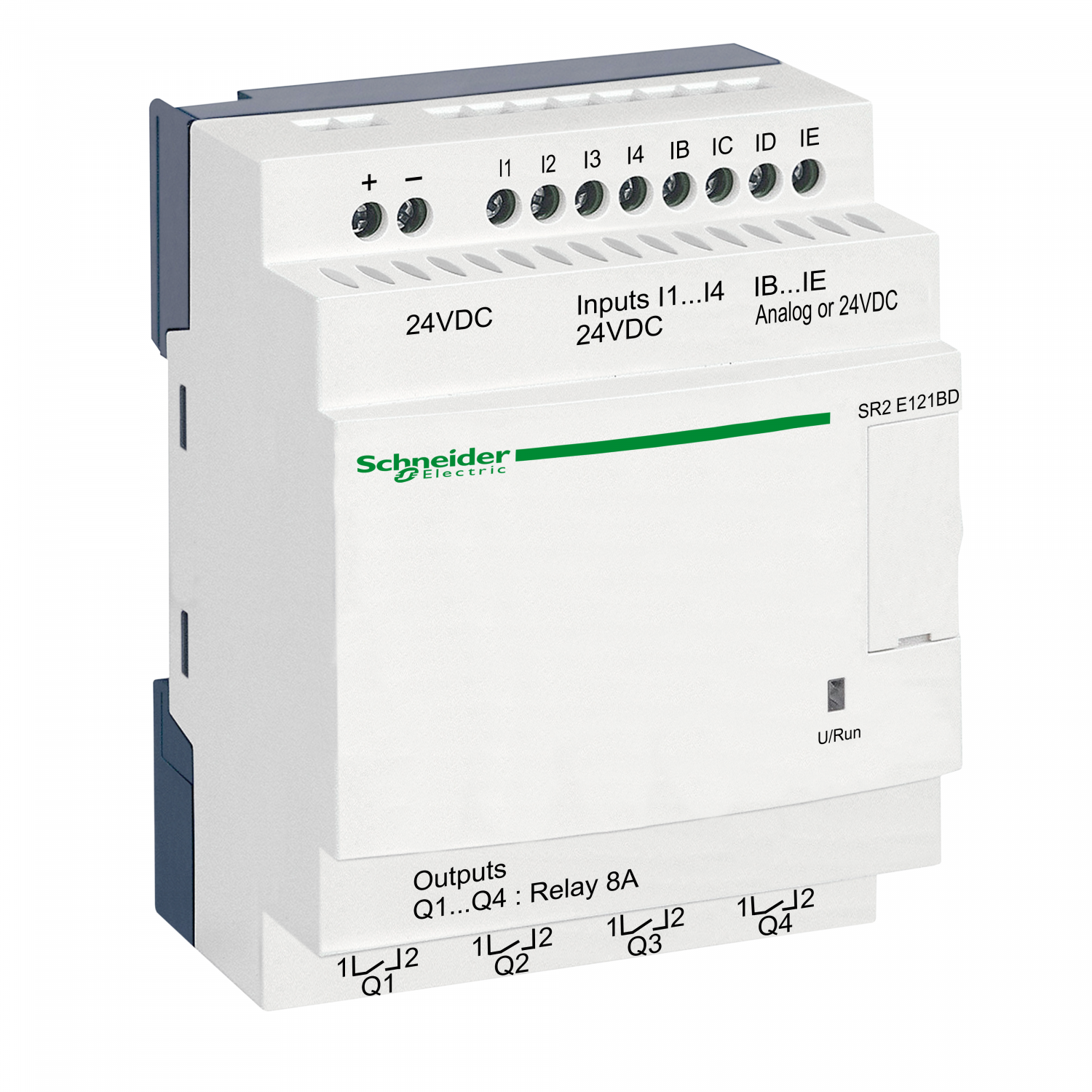 Zelio Logic - relais intelligent compact - 12 E/S 24Vcc - horloge - ss affichage
