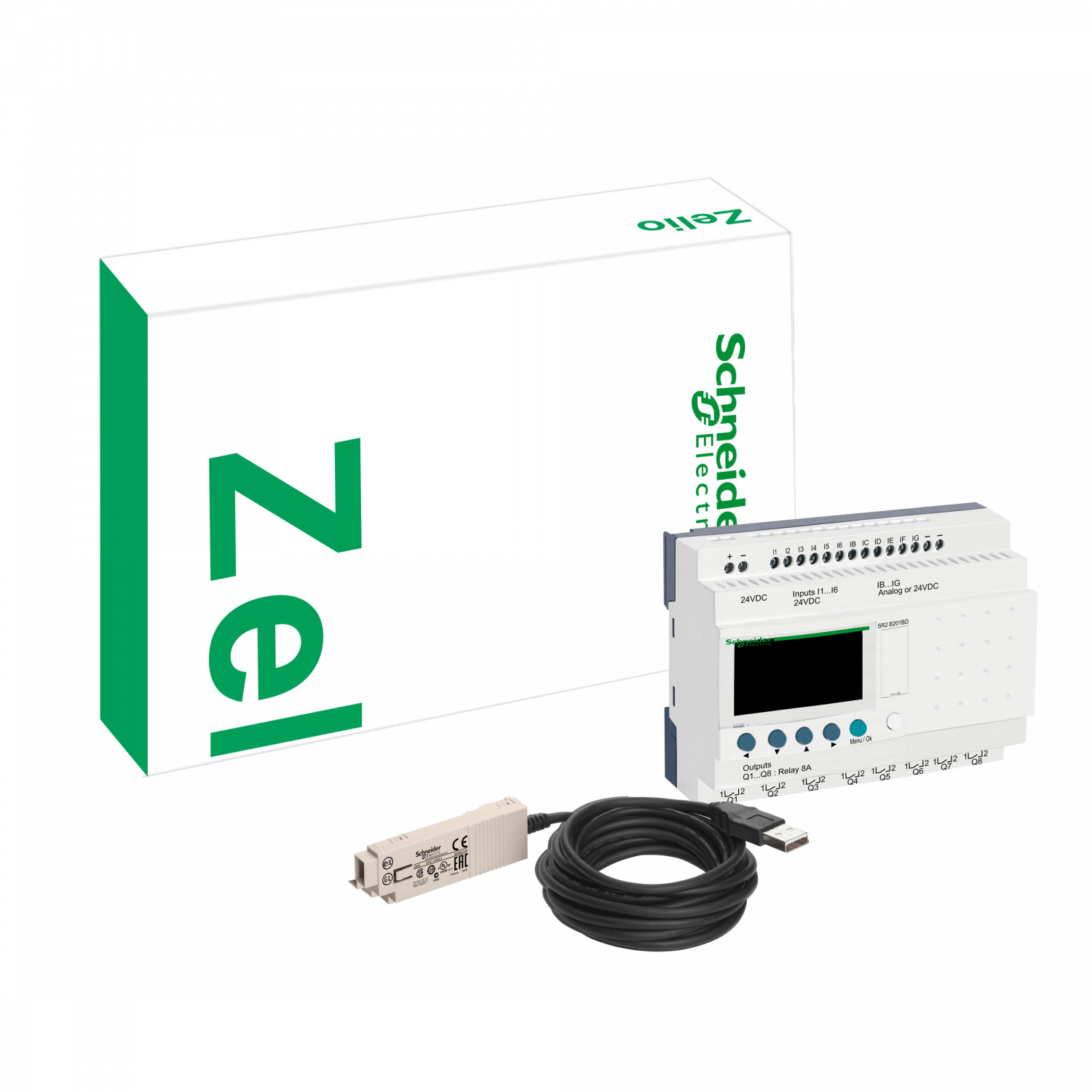 Zelio Logic - relais intelligent modul.- pack découverte - 26 E S - 24Vcc