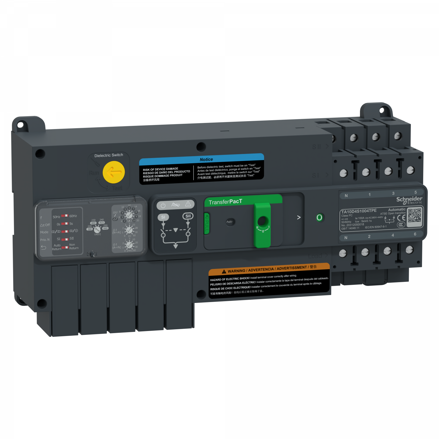 TransferPacT TA100 - inverseur de sources - commutateurs - 100A - 4P - 400Vca