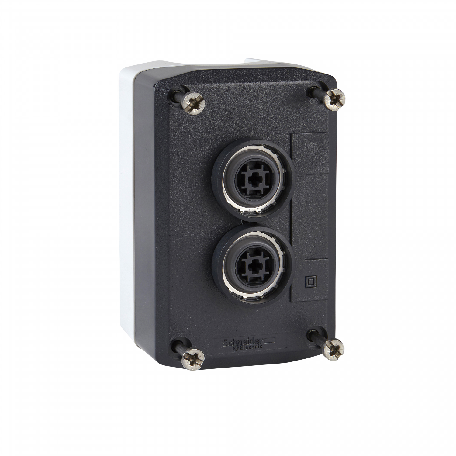 Harmony boite - 2 boutons poussoirs Ø22 - blanc /noir