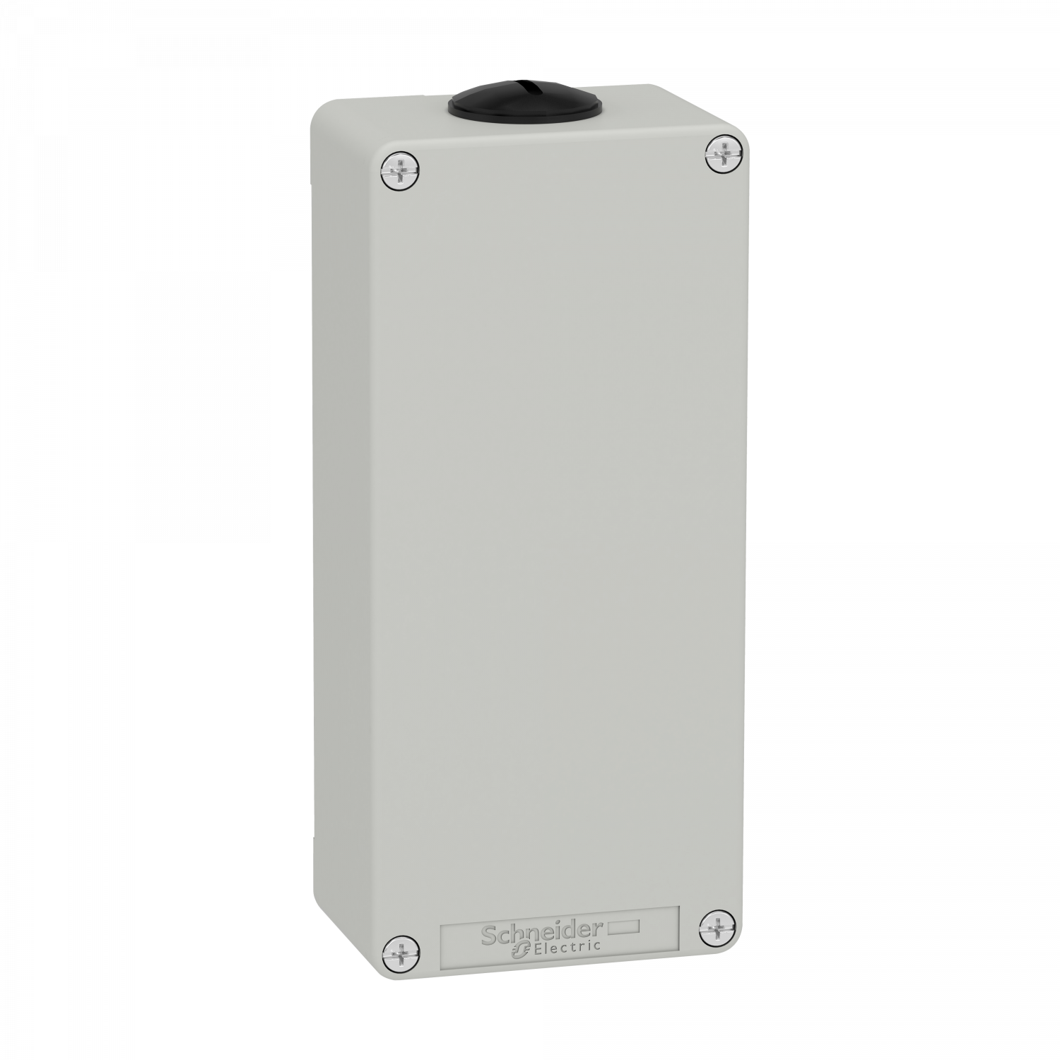 Boite métal vide grise - M25 x2 - non percée - 80x175x51,5 mm