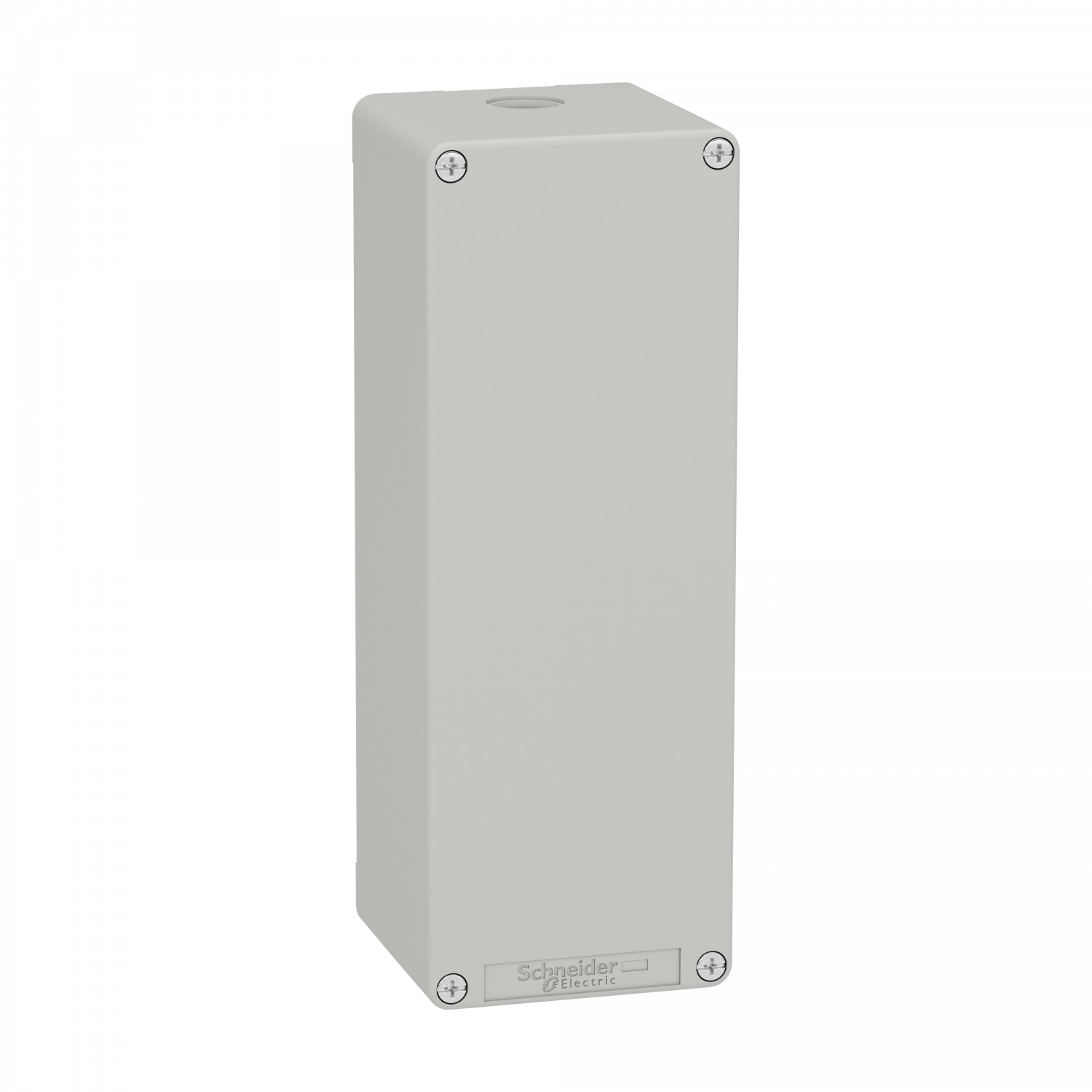 Boite métal vide grise - M25 x1 - non percée - 80x220x77 mm