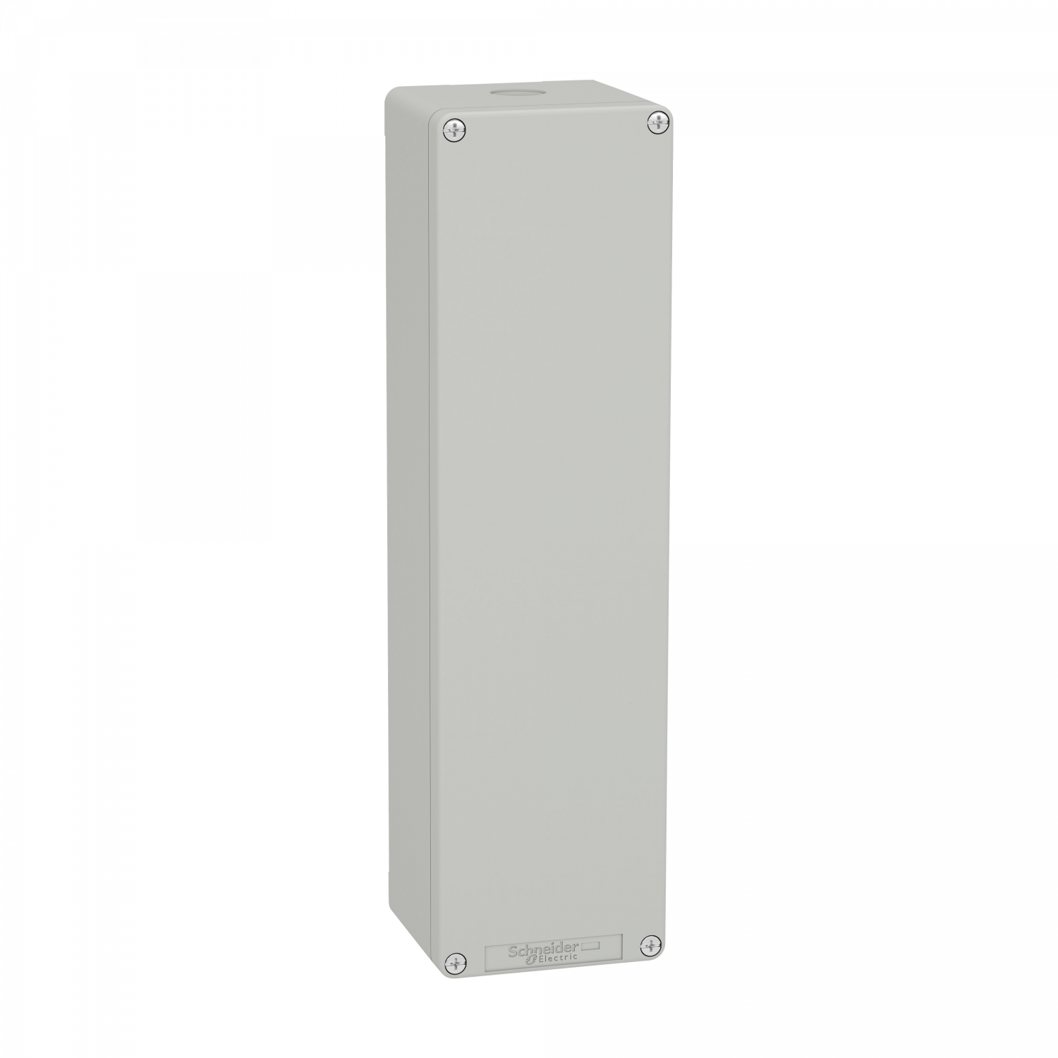 Boite métal vide grise - M32 x1 - non percée - 85x310x77 mm