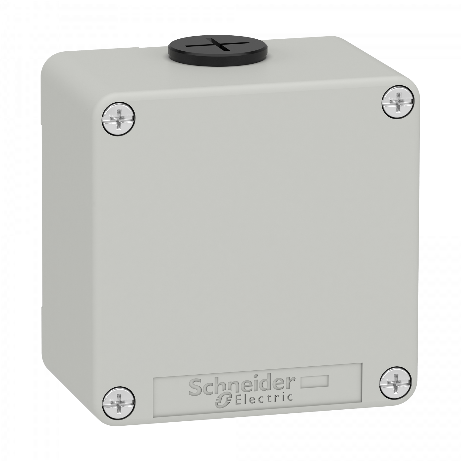 Boite métal vide grise - M20 x2 - non percée - 80x80x51,5 mm - UL cULus