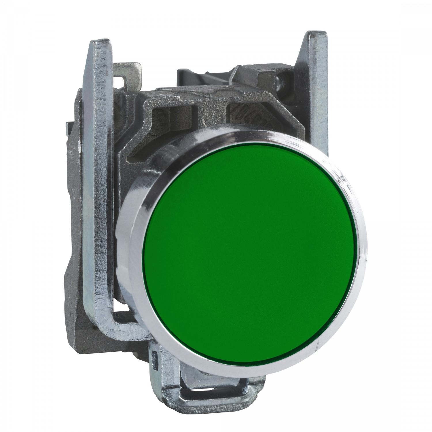 Harmony XB4 - bouton poussoir à impulsion - Ø22 - vert - 1F - vis étrier