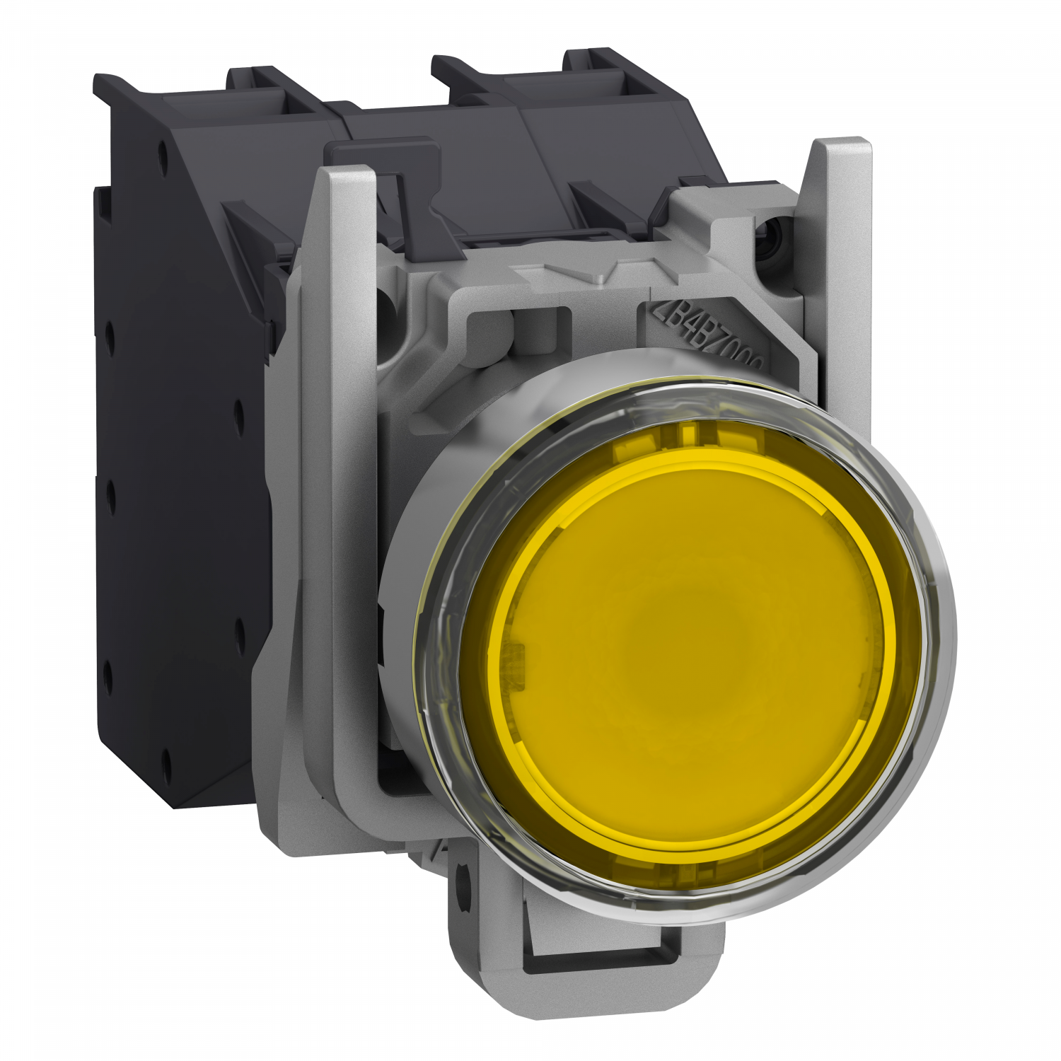 Harmony XB4 - bouton poussoir à impulsion Atx gaz - Ø22 - jaune - 2F - 24/250V