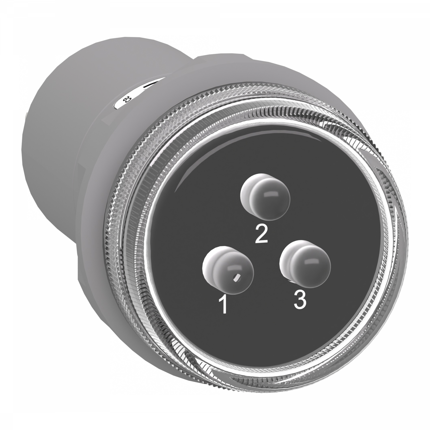 Harmony XB5 - Voyant de présence 3 phases - LED - blanches - 400VAC