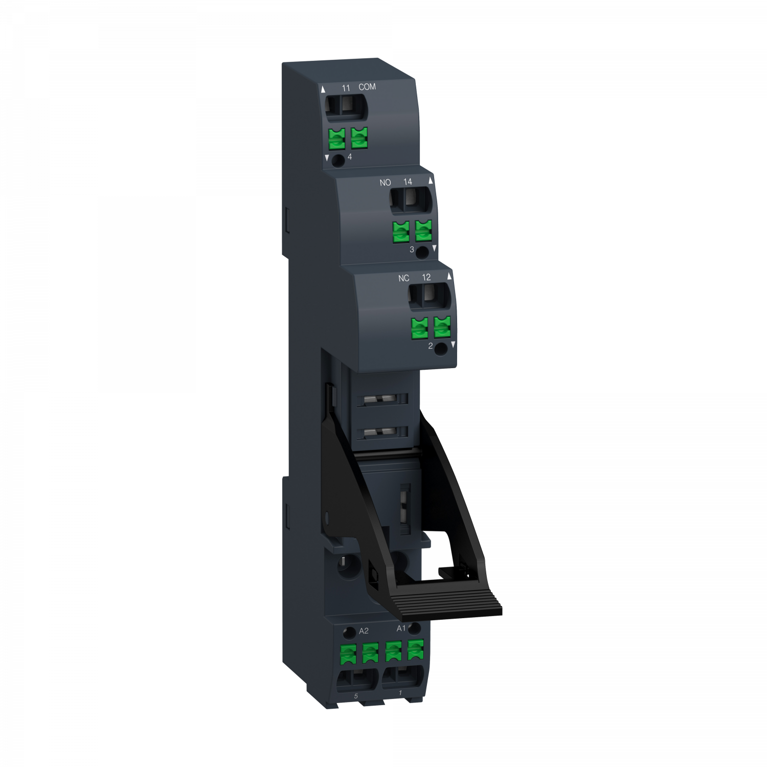 RGZ push-in socket with clamp, separate contact, for RXG1 relays