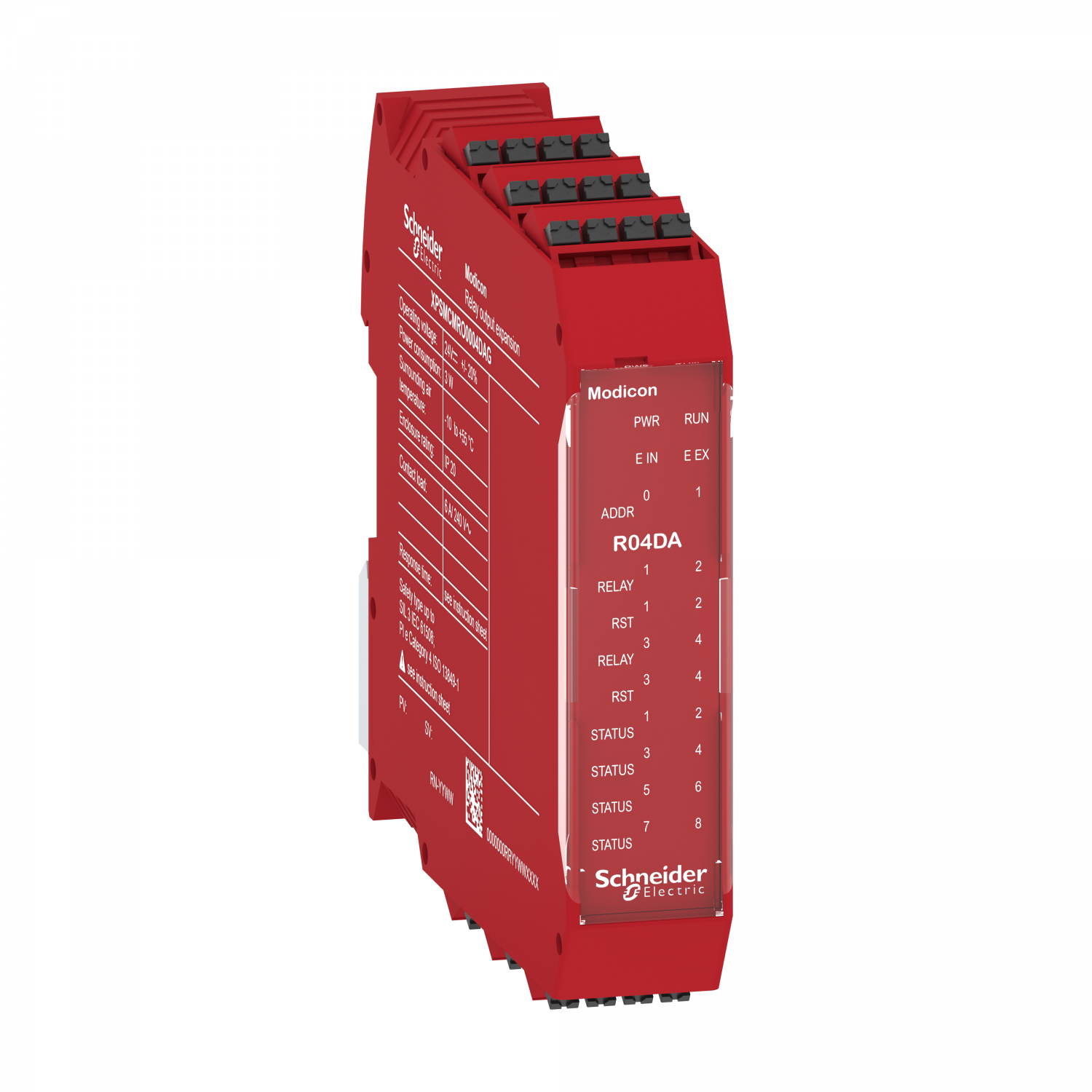 Preventa XPSMCM module extension 4sorties relais configurable connecteur ressort