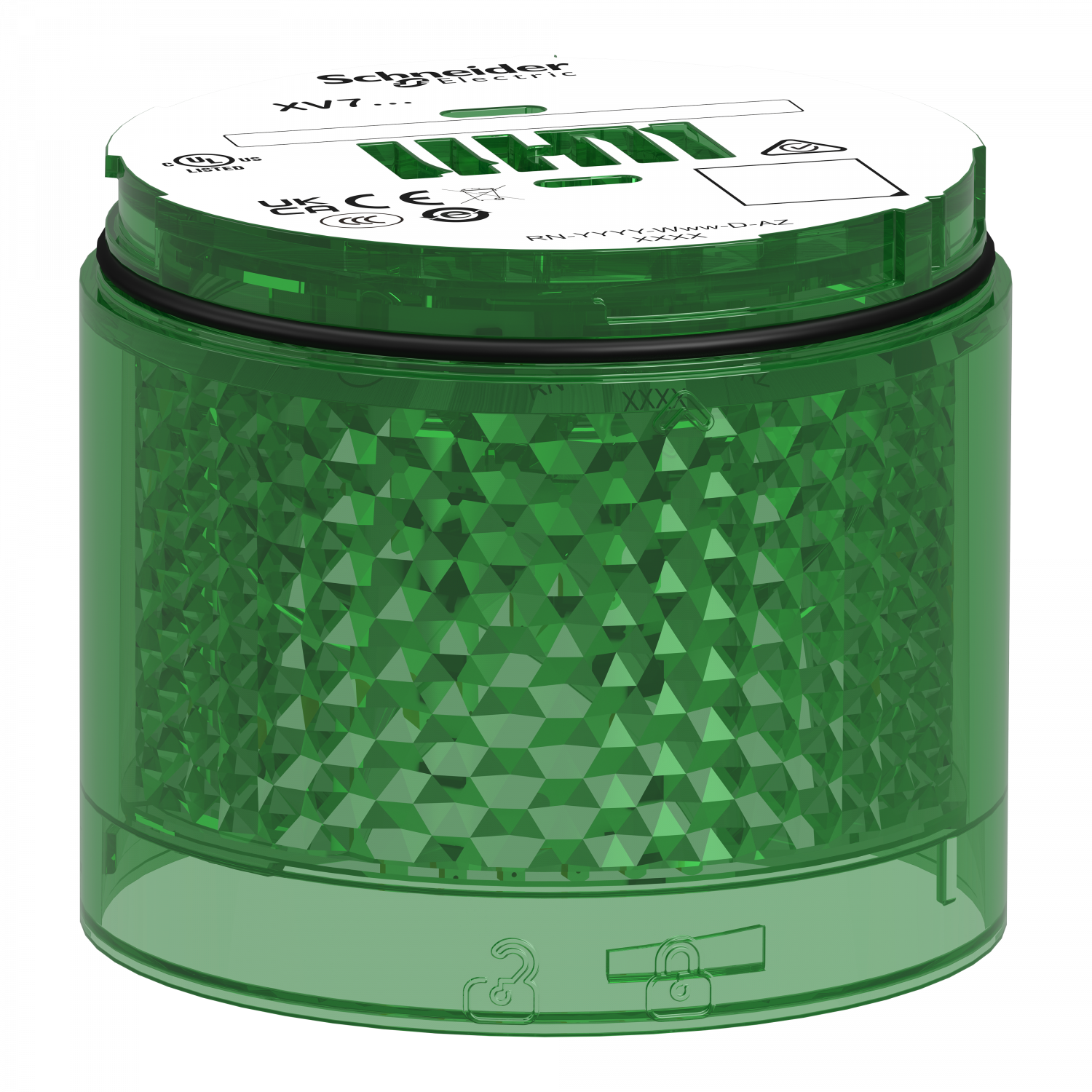 Harmony XVB7 - Elément lumineux Vert - Eclairage Clignotant - LED 24 VCC