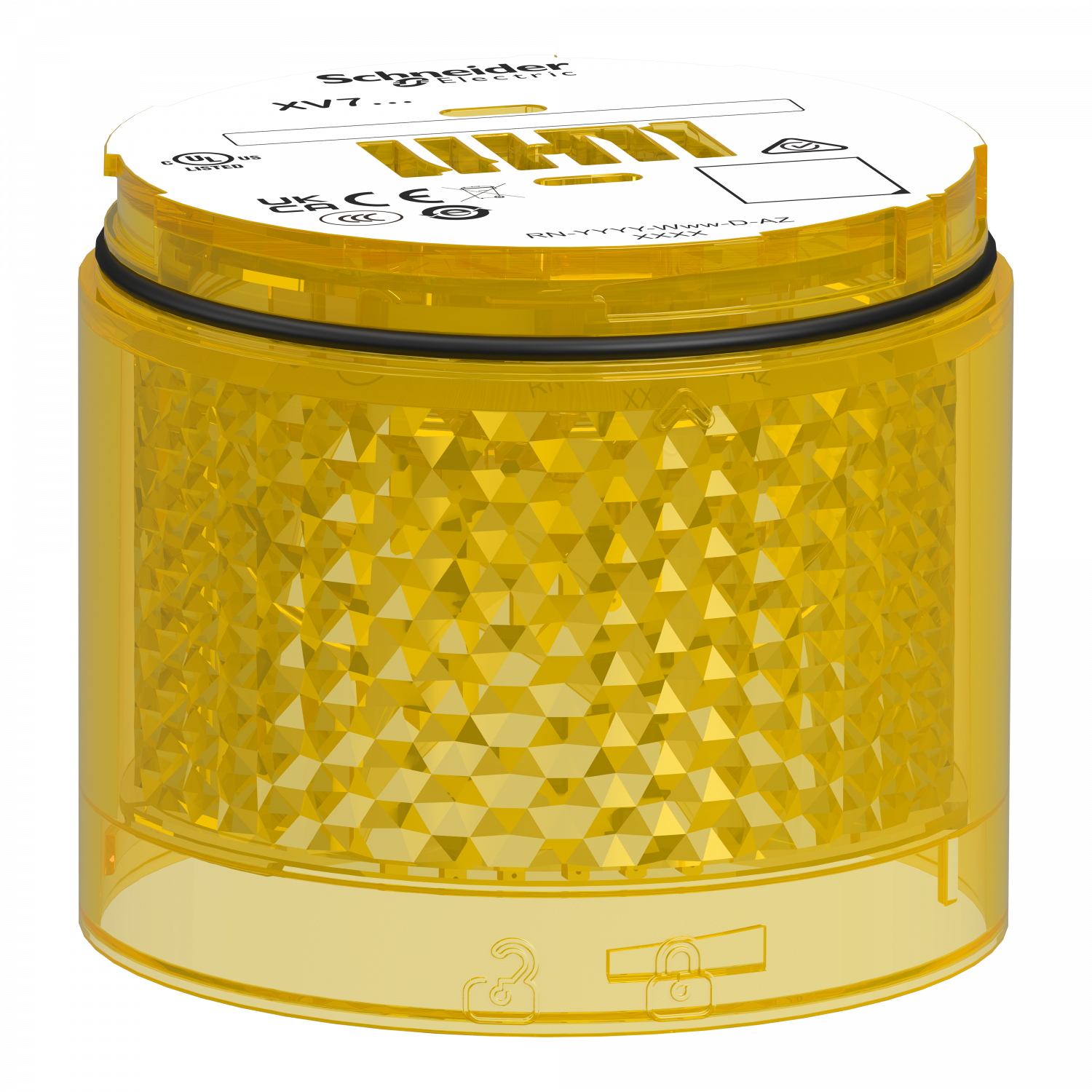 Harmony XVB7 - Elément lumineux Jaune - Eclairage flash 2J - LED 24 VCC