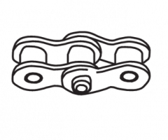 MAILLON COUDE DOUBLE RENOLD BLUE 25,4T 16B-3 BS N°30